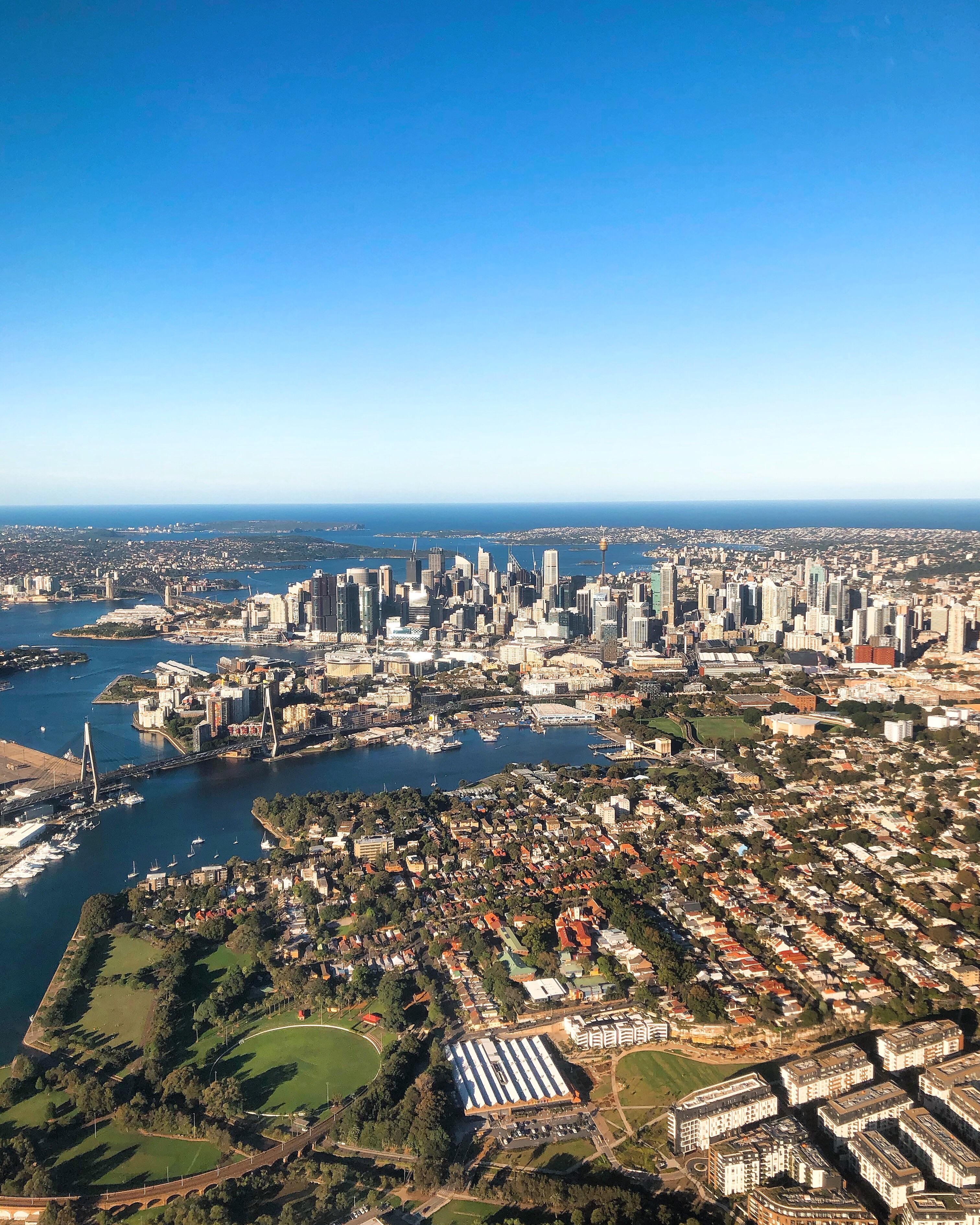 Flying over the Inner West : sydney