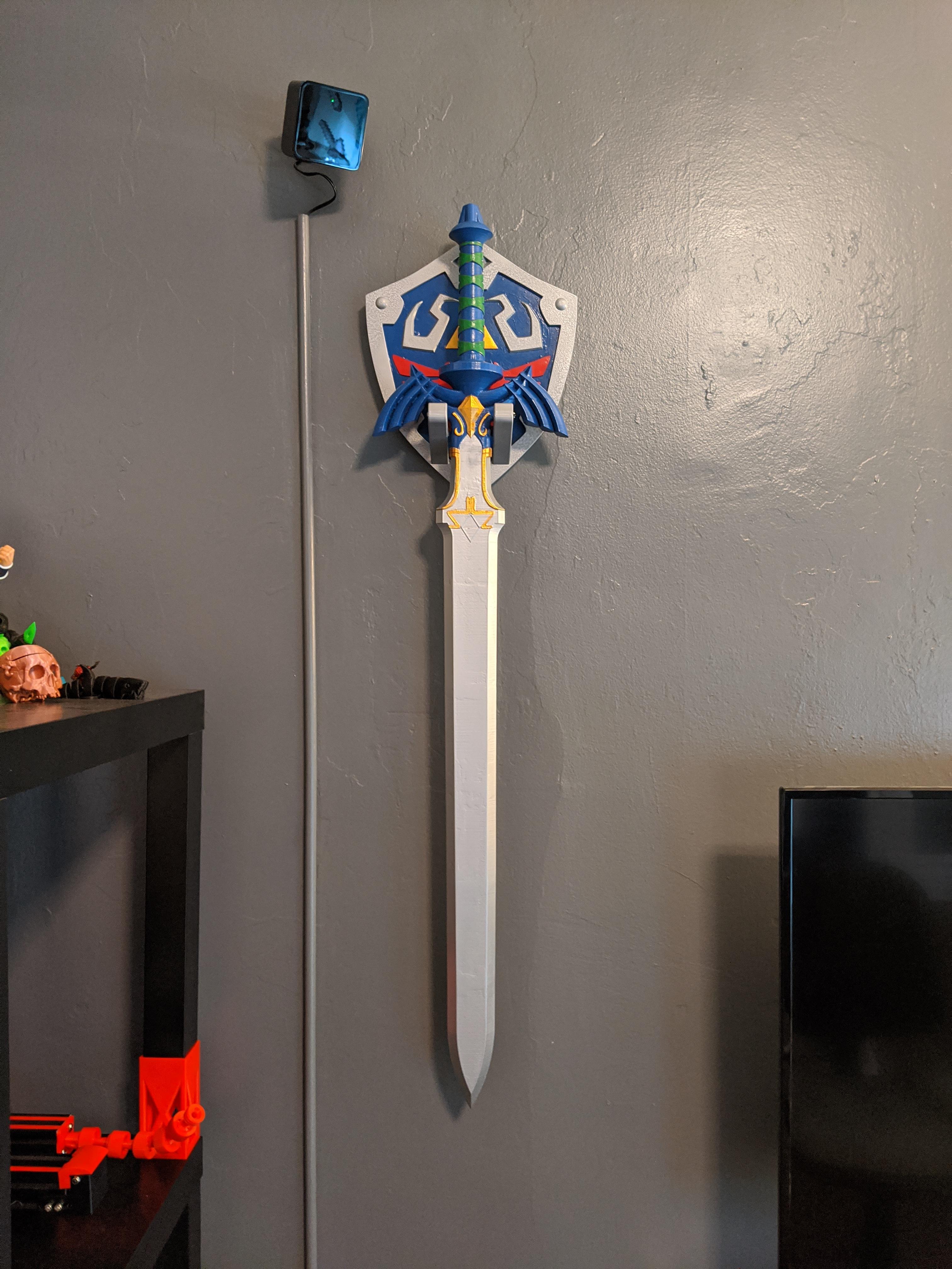 Full Size Master Sword With Wall Mount 3d Printer Reviews And Information