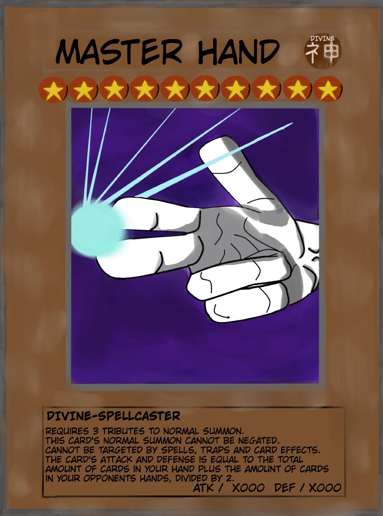 Fan Art I Created Of An Master Hand Yugioh Card I M New To Digital Art So Go Easy Haha R Smashbrosultimate