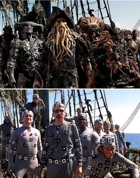 The legend of jack sparrow; For The Underwater Release Of Pirates Of The Caribbean Dead Man S Chest 2006 Davy Jones And His Crew Were Played By Actors Dressed Up In Grey Suits So As To Not Hurt