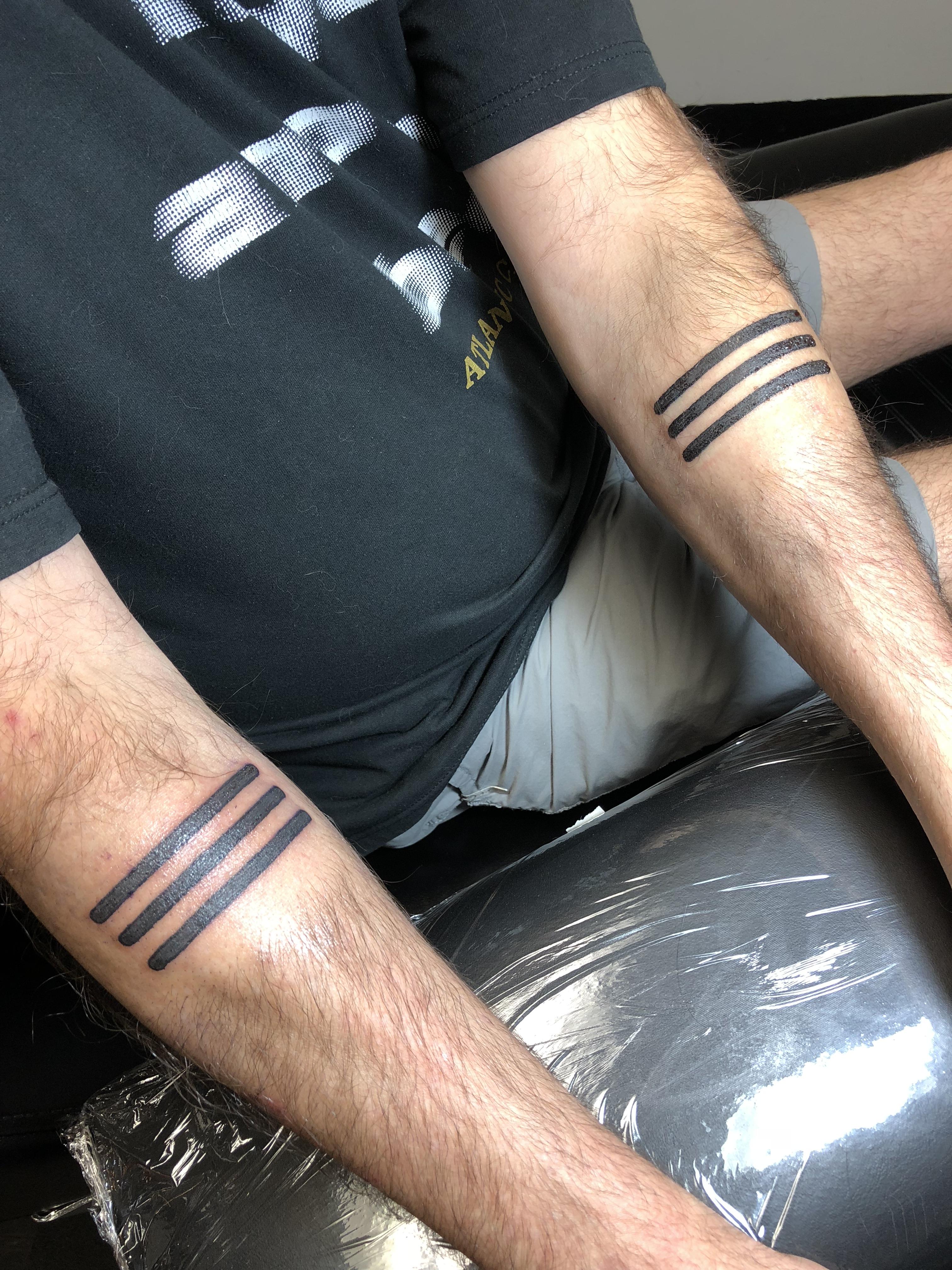 I Got This Tattoo Because Black Lines Matter : R/Funny 4032_x_3024_jpg