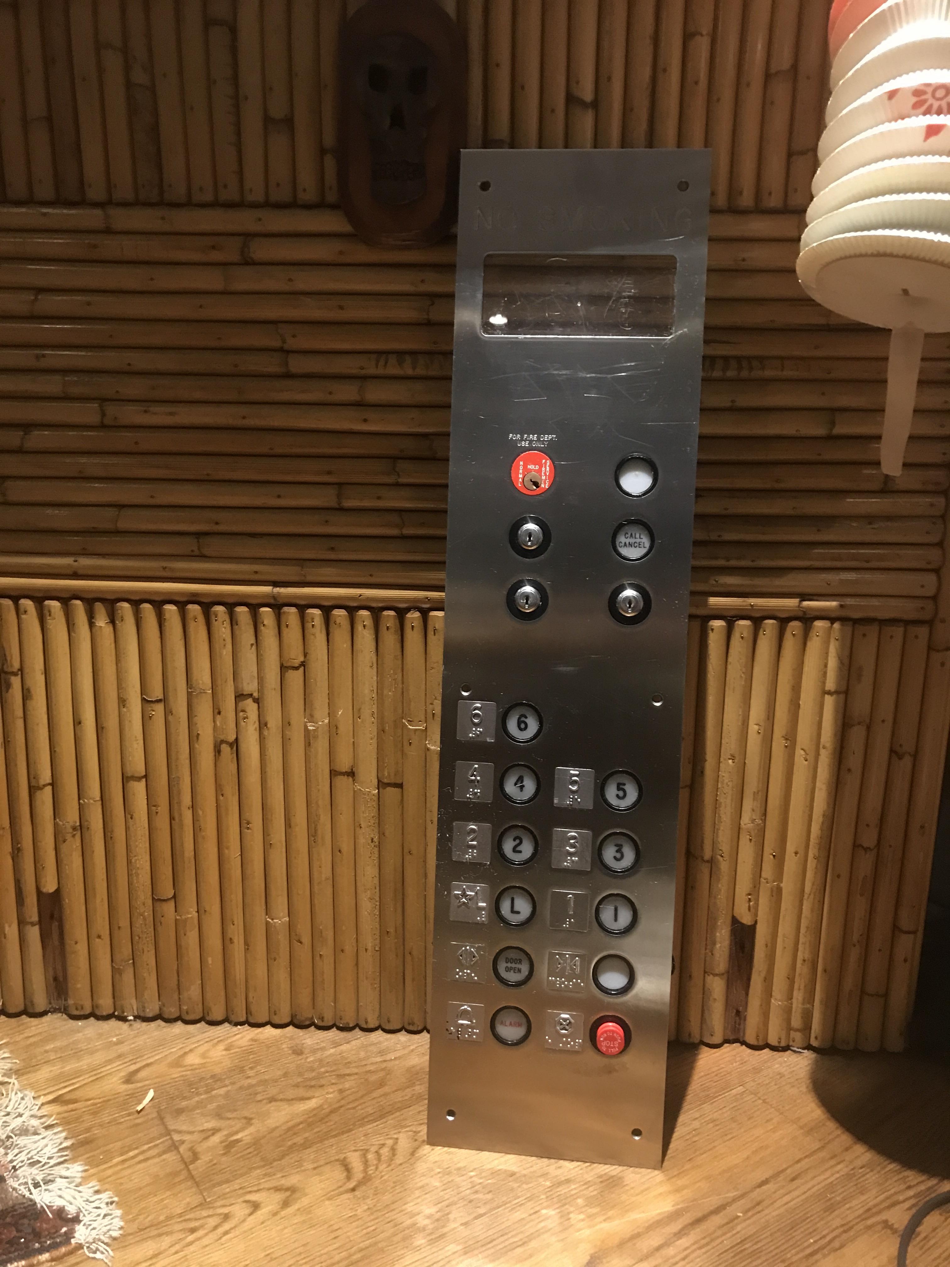 Go ahead and give it a try. Going up... ($20 flea market find, 1992 Adams elevator button console) : ThriftStoreHauls
