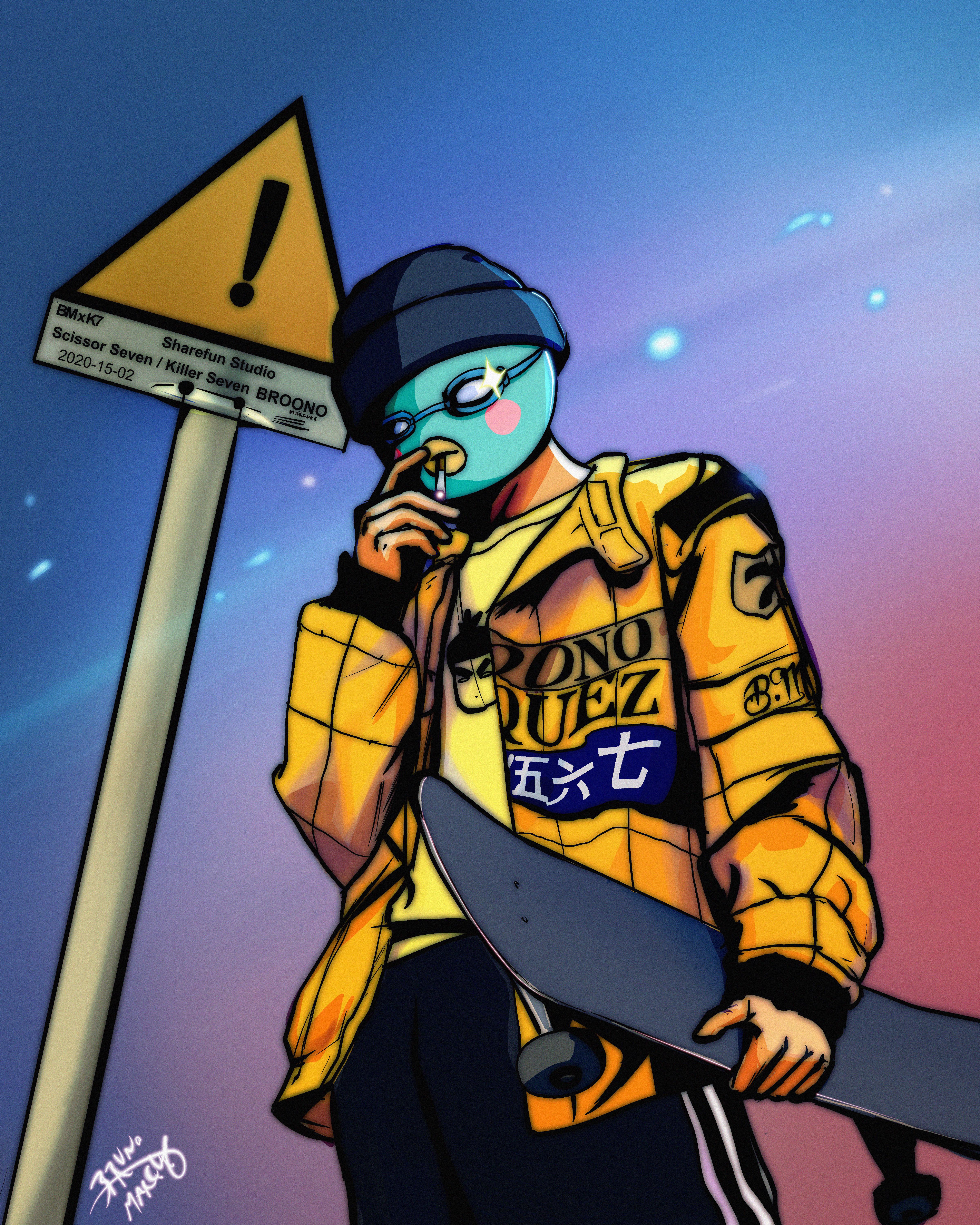 Voir plus d'idées sur le thème fond d'ecran dessin, fond d'écran téléphone, . Scissor Seven fanart in my style : drawing