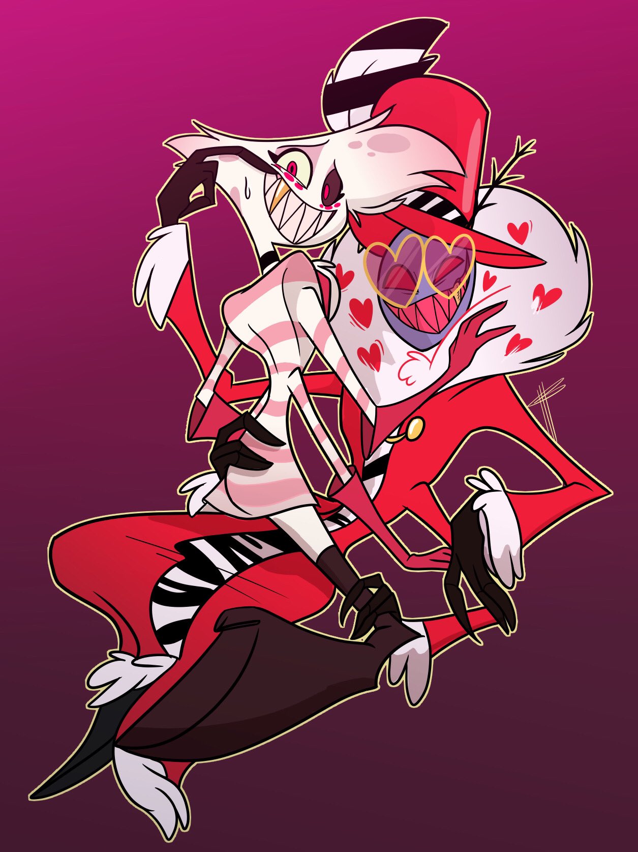 Angel Dust With His Pimp Hazbinhotel