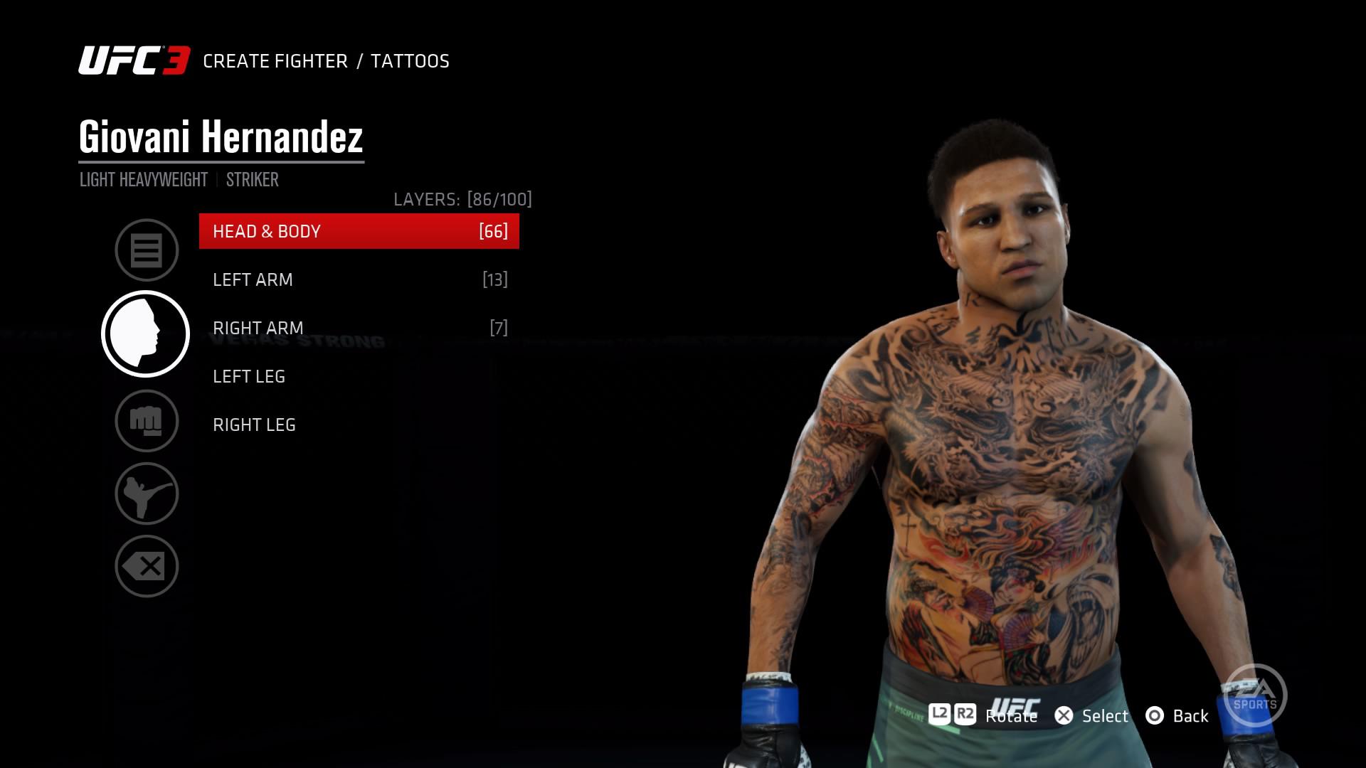 Wanted To Show Off My Ufc 3 Caf Tattoos Sorry For The Low Quality I Saved These Off My Ps4 : R/Easportsufc 1080_x_1920_jpg