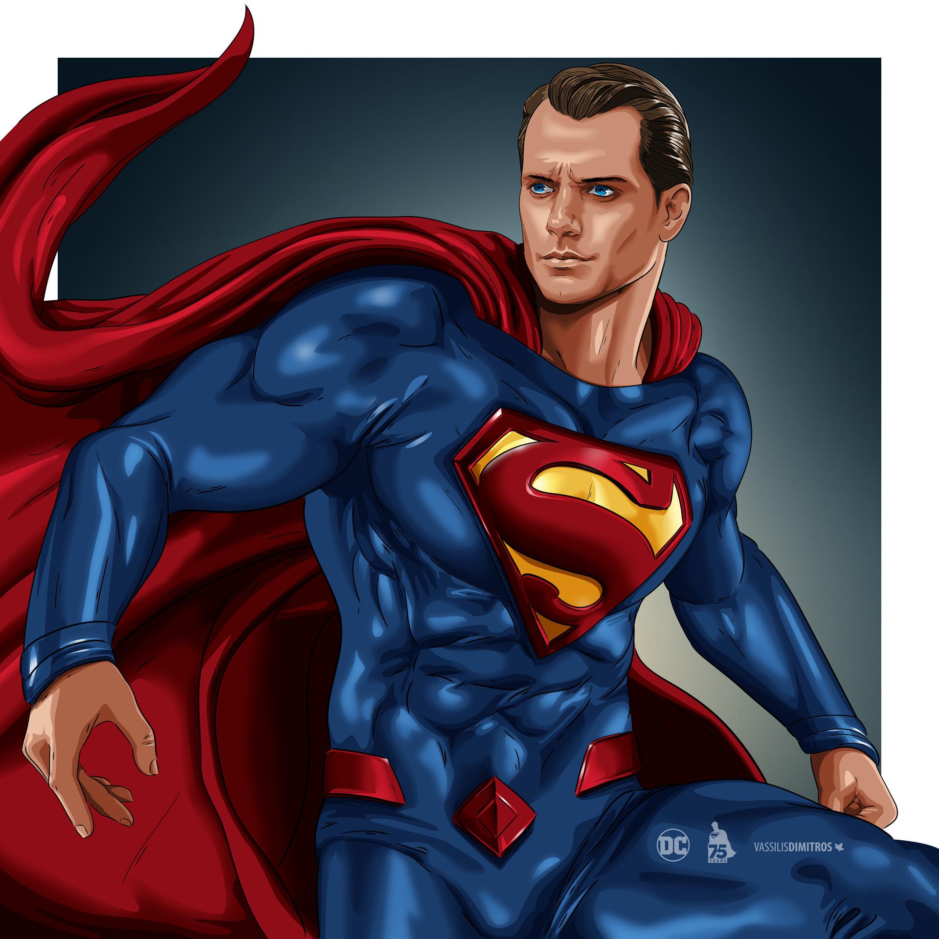 Fanart Henry Cavill Superman Rebirth By Vassilis Dimitros R Dccomics