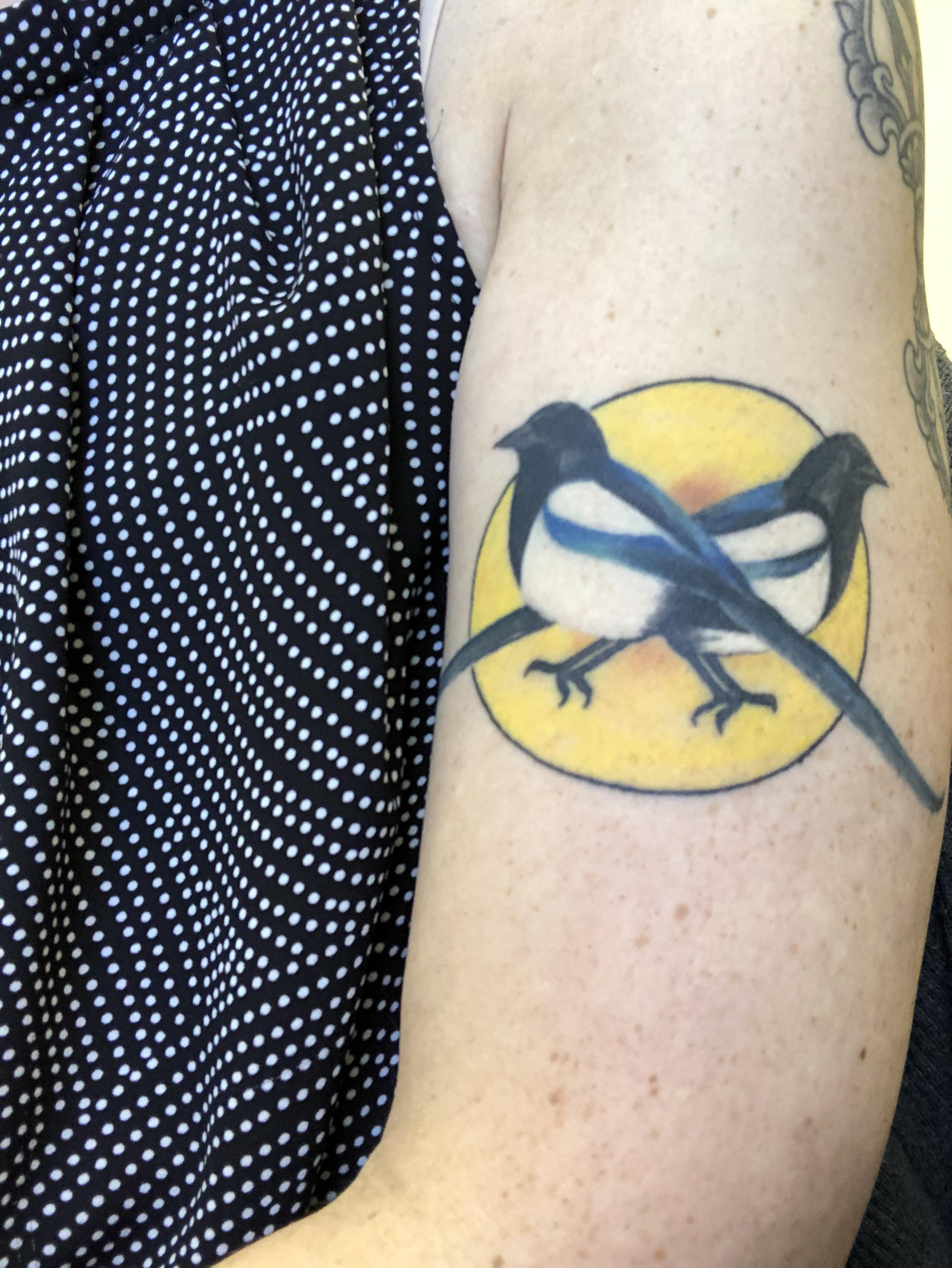 Two For Joy, My Magpies By Ashley Velazquez, Showoff Ink Artistry, New Haven, Ct. : R/Tattoos 3088_x_2320_jpg