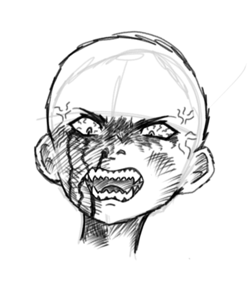 Draw the eyebrow · take photos of yourself or a friend. Angry Face Sketch Wip R Animesketch