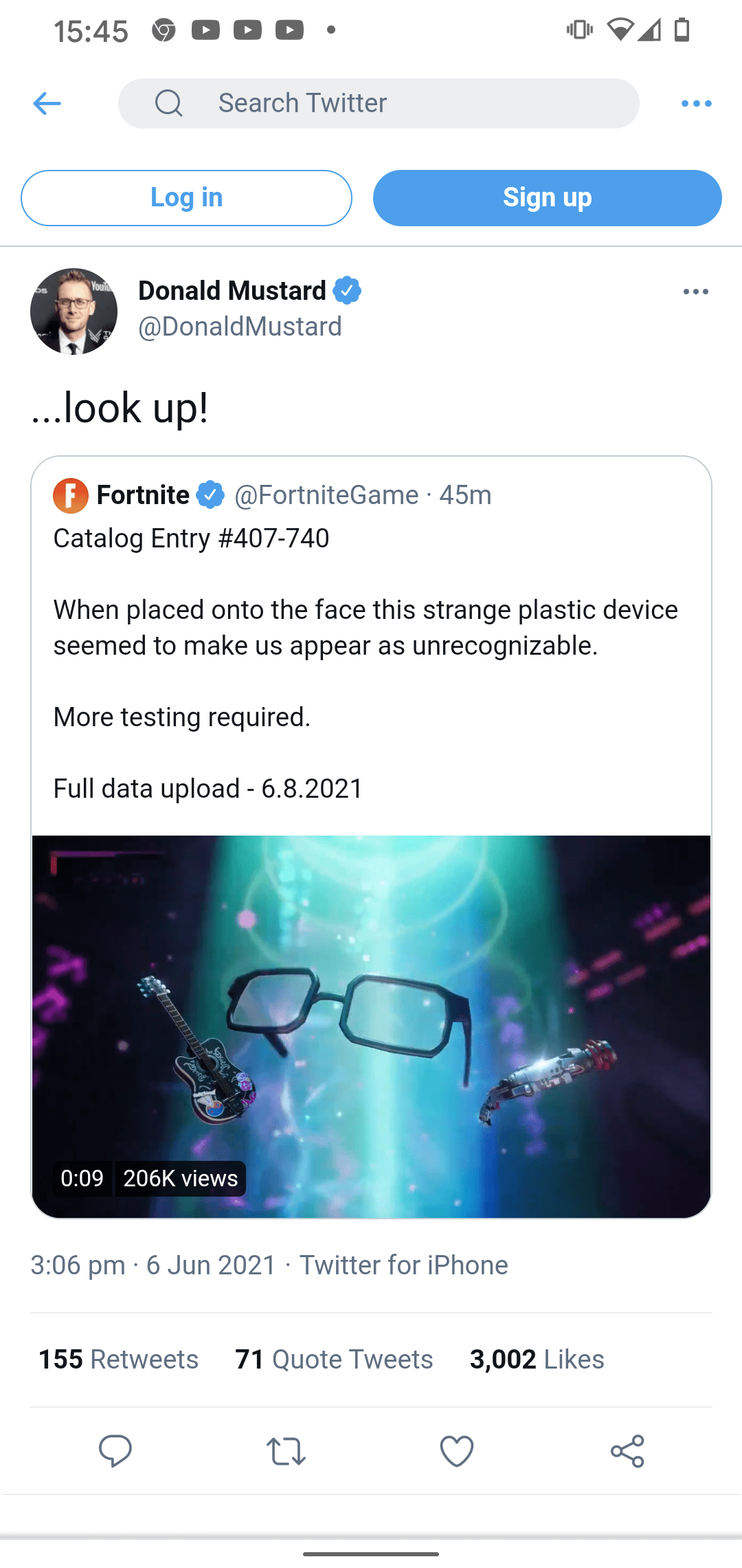Clark Kent Glasses And On Donald Mustard Says Look Up Its Superman R Fortnitebr