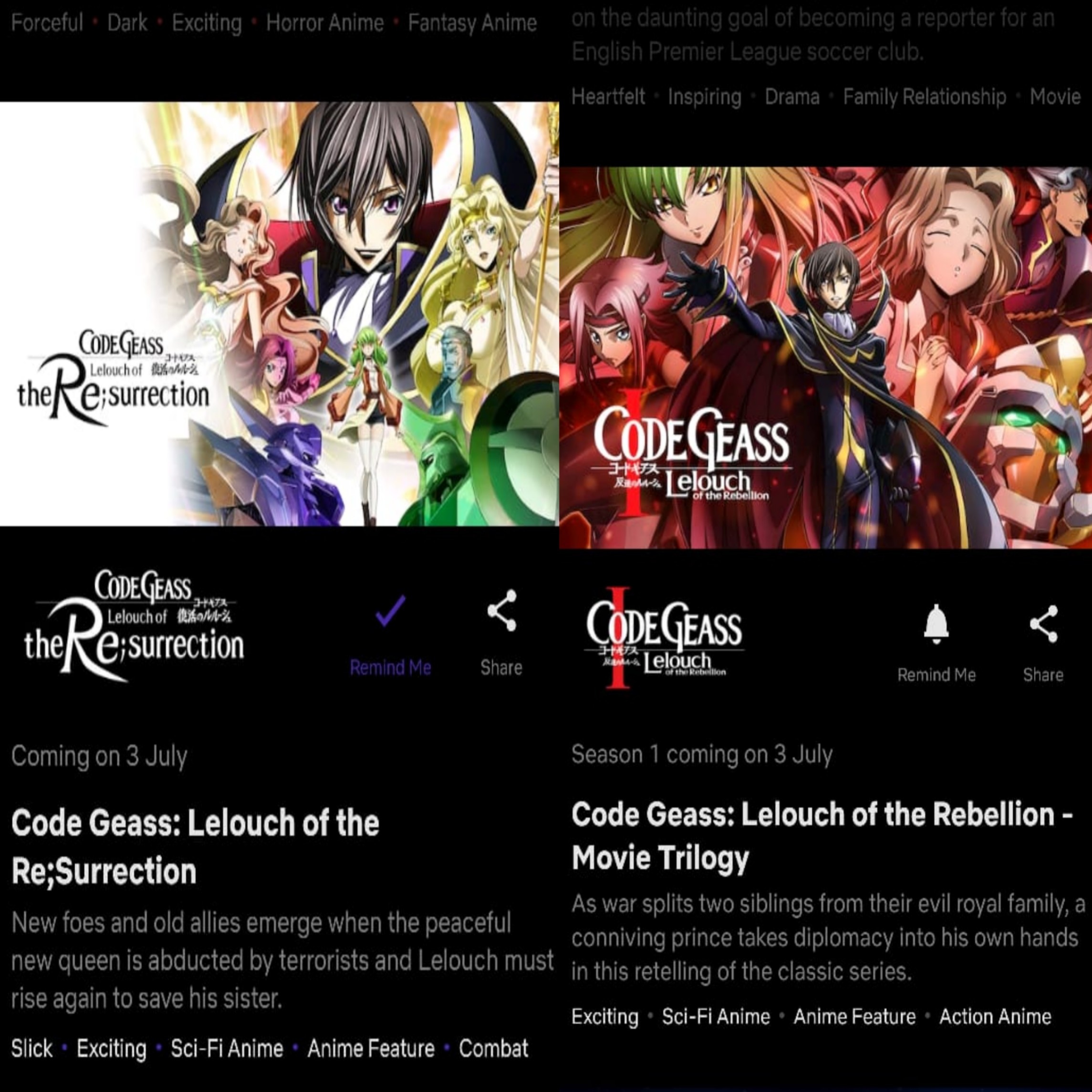 The holy empire of britannia conquered the country known as japan and now call it area 11. Code Geass Trilogy Movies And Code Geass Lelouch Of The Ressurction Movie Will Be Available On Netflix India Codegeass Netflix Animenews Animeindia R Animesociety777
