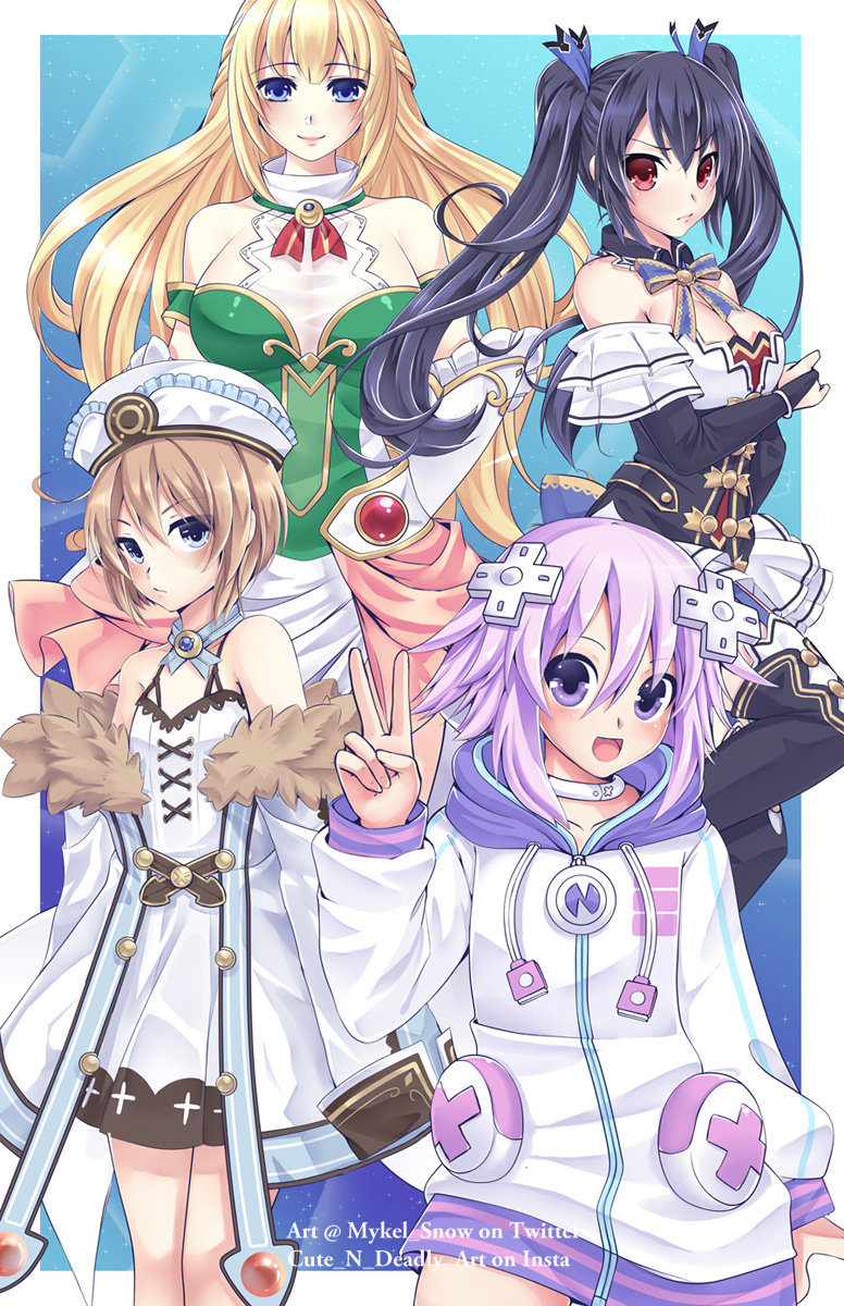 Neptunia Fan Art by Me. Who's your favorite? If you like my work please  check out my profile! : rgamindustri