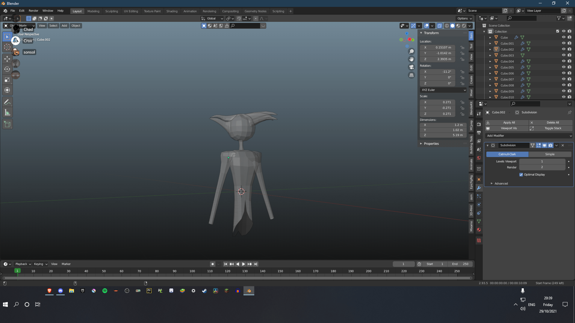 Making A 3d Model Of Angel Dust Hazbinhotel