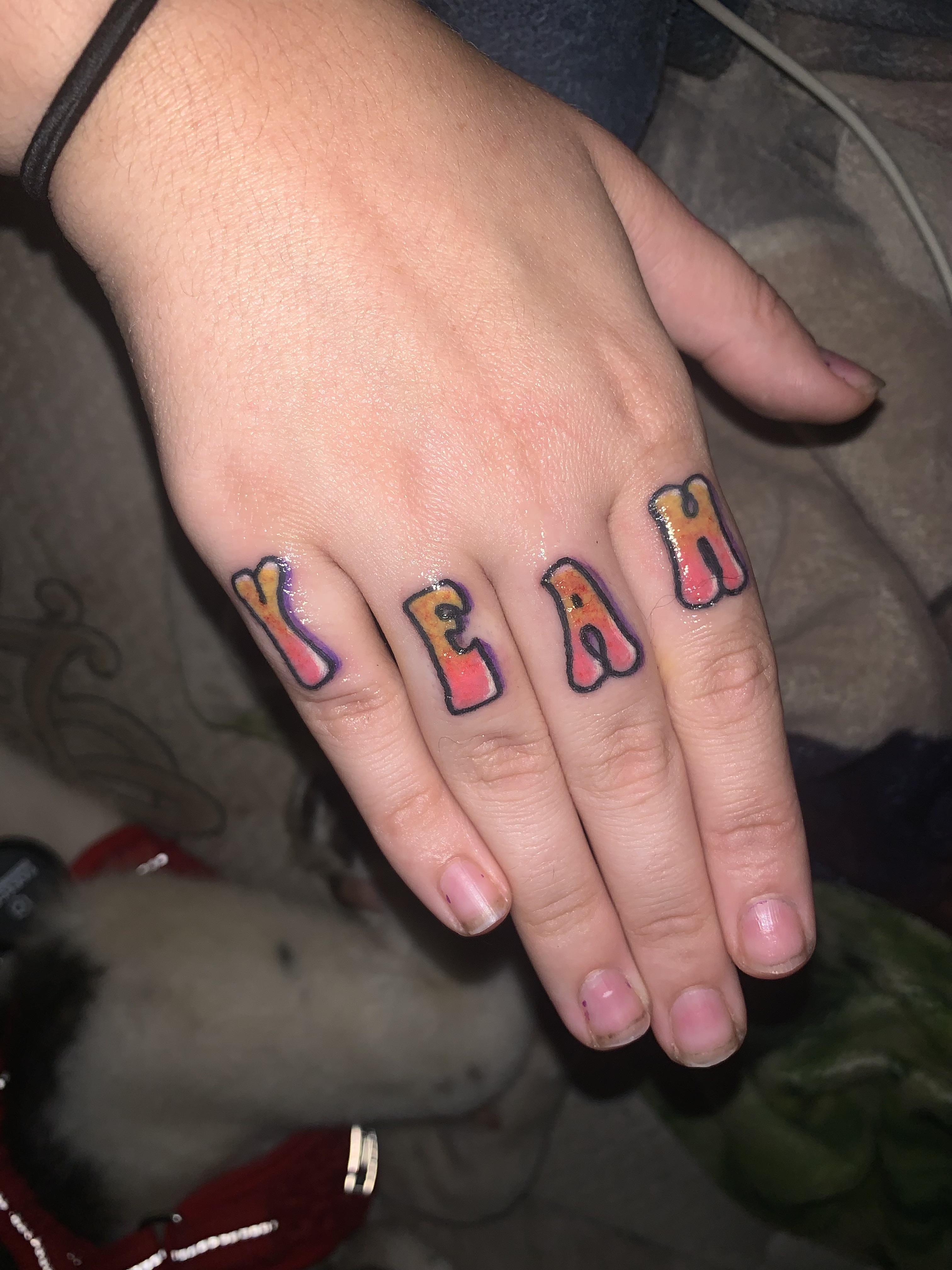 My Groovy Austin Powers Knuckle Tattoos. Done By Jacob Wentworth At Old Bones Tattoo Company In Bath,Me. : R/Tattoos 4032_x_3024_jpg