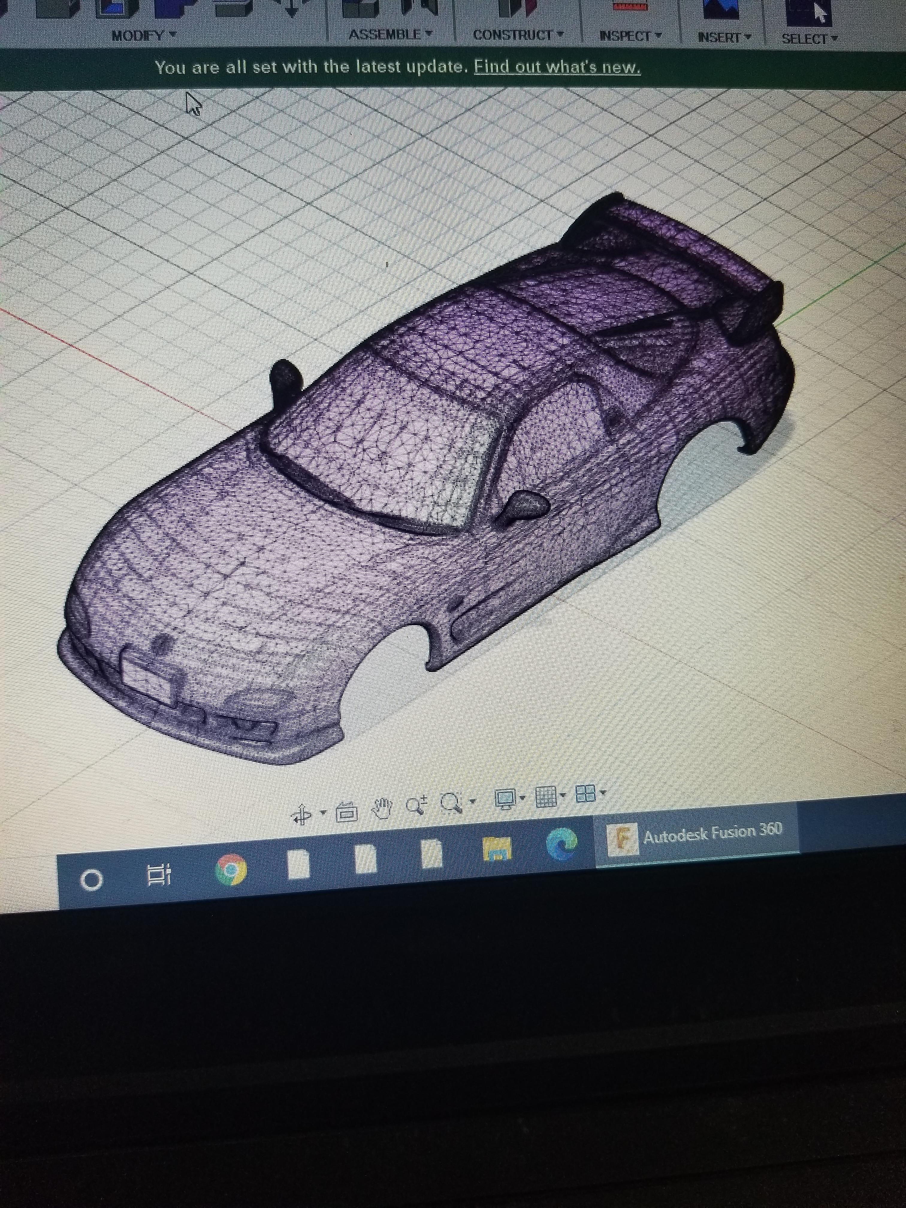 I M 3d Printing The Shell Of A Car Fd Rx 7 I M Then Going To Paint It I Downloaded This Off Of Thingiverse And The Shell Was Too Thin How Do I