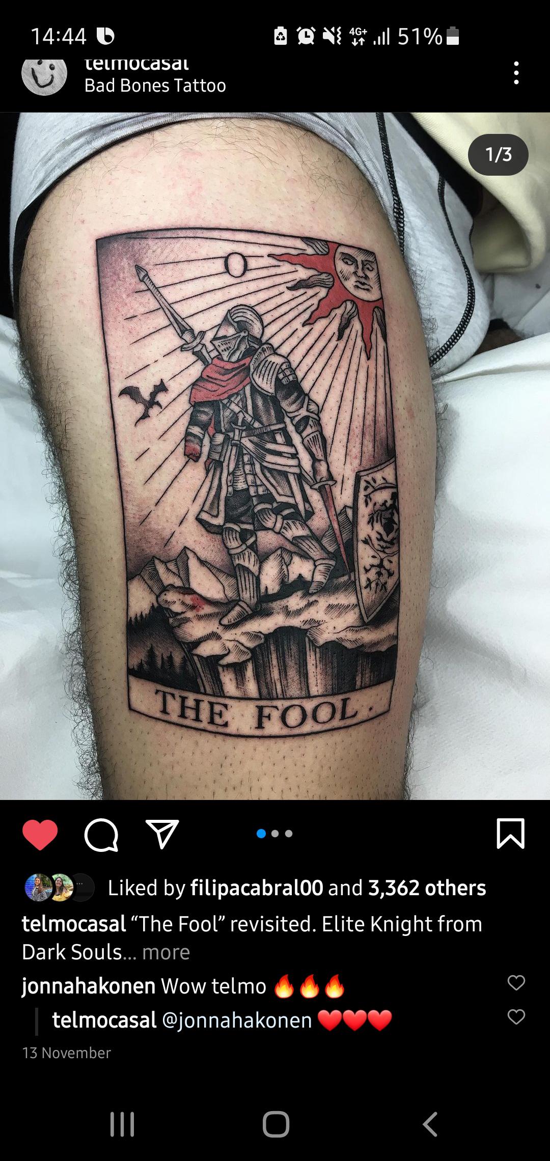Done By Telmo Casal At Bad Bones Tattoo, Lisbon. The Day I Got It Vs A Month Or So After. : R/Darksouls3 2280_x_1080_jpg