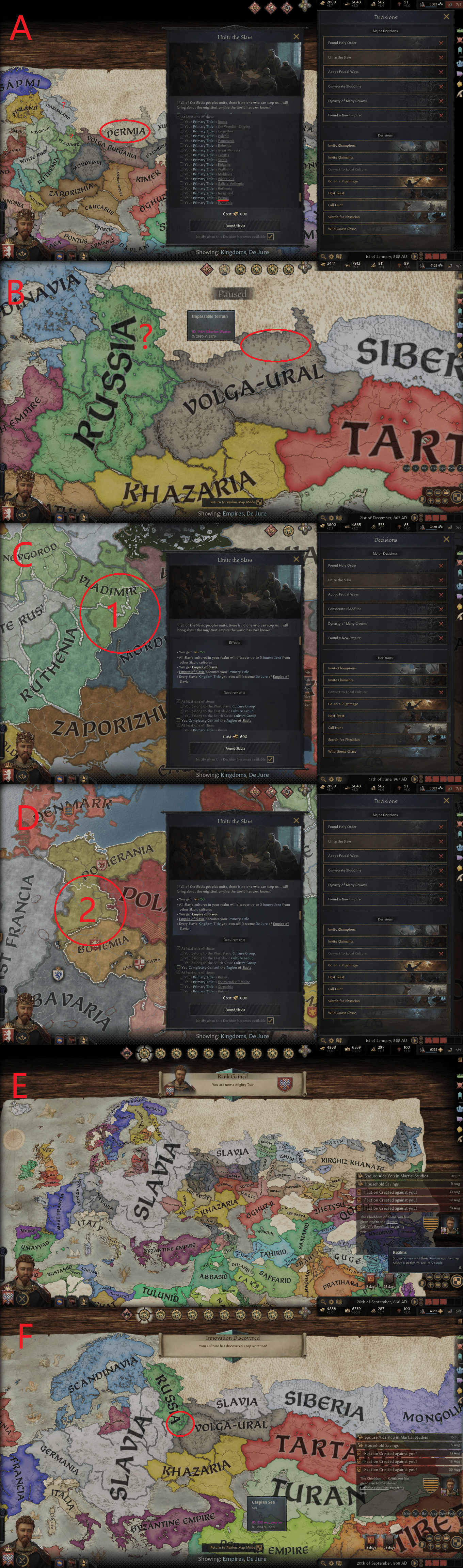 I tried really ahard to form the empire of slavia,. Bug With Unite The Slavs Decision Crusaderkings