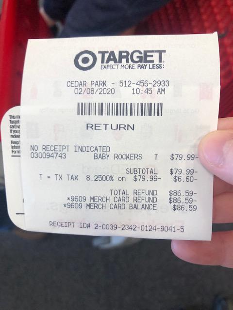 Fyi Target Will Take Back Rock N Plays And Give You A Gift Card To Use In Their Store R Beyondthebump