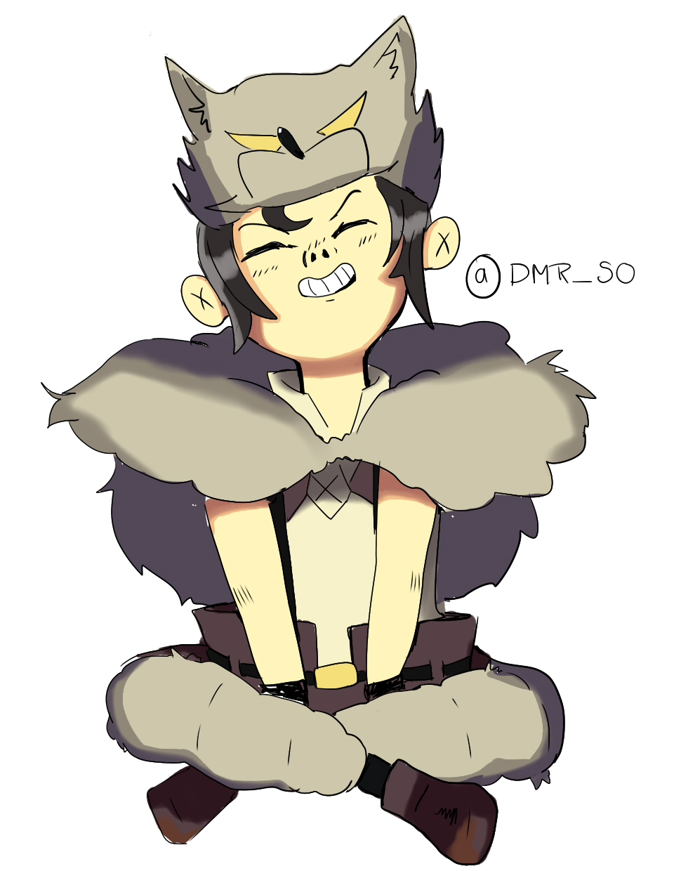 How to draw a cartoon dog: I Drew This Kid Version Of Beowulf From Skullgirls R Drawing