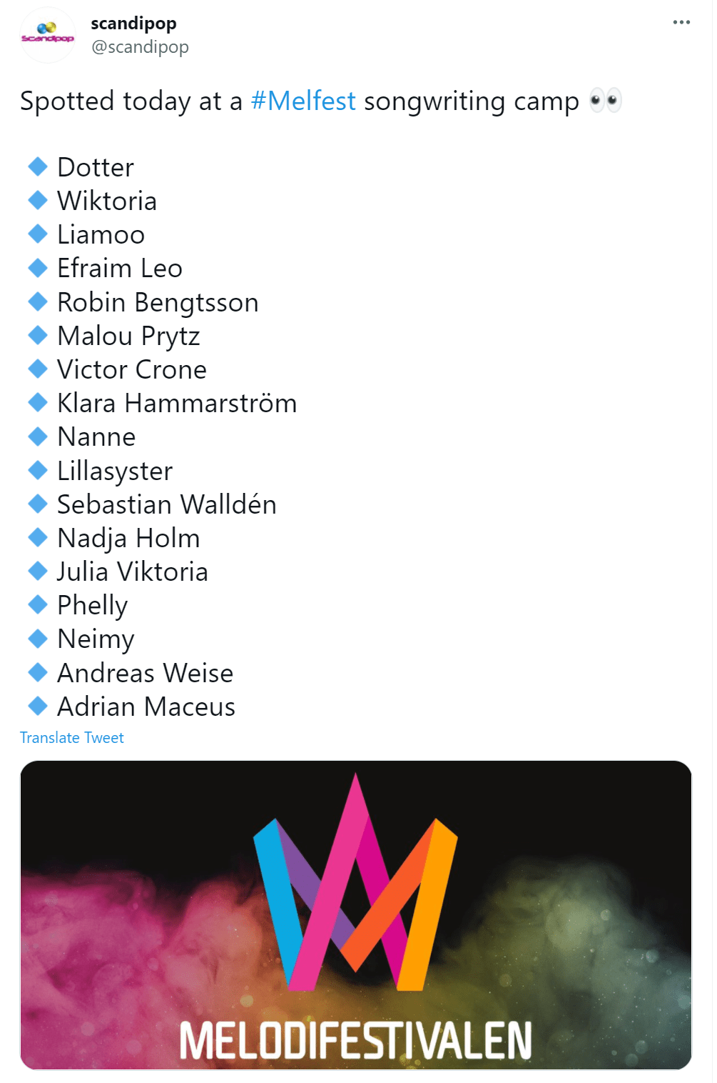 Artisten oscar zia leder melodifestivalen 2022. Melodifestivalen 2022 Artister - Luxembourg Rtl Confirm No Participation In 2022 Eurovision Song