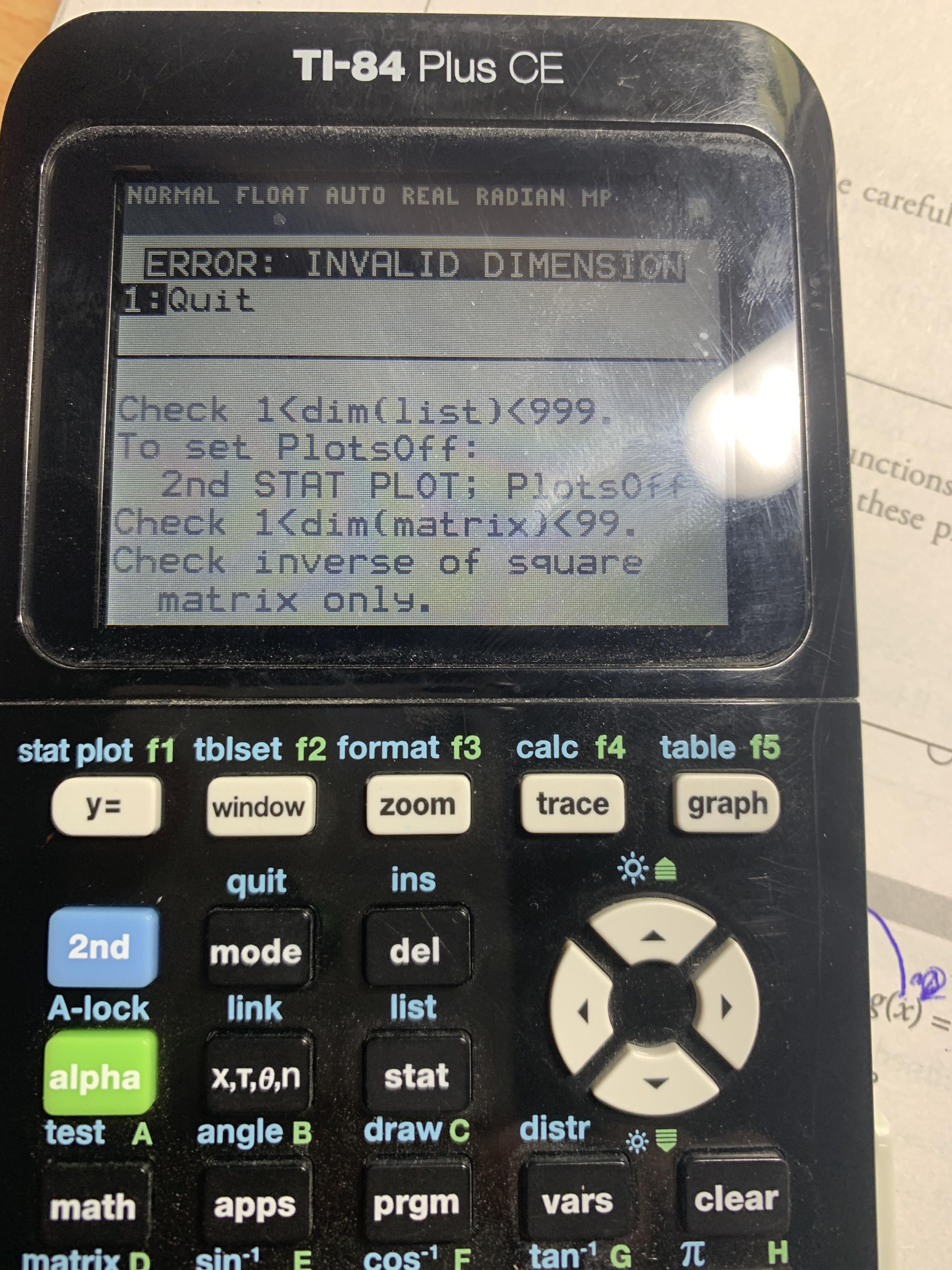 A perfect square is a number with an integer as its square root. Getting This Error Every Time I Try To Graph R Calculators