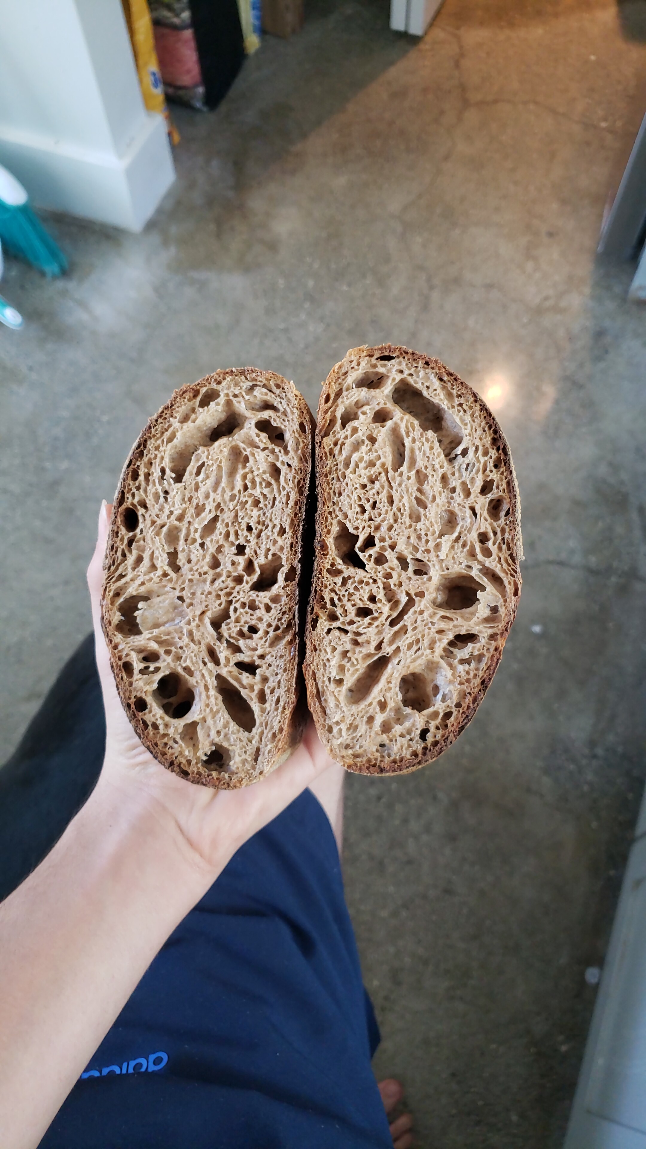 Baked goods fresh from the oven spread tantalizing ar. 100 Whole Wheat Sourdough Very Proud Of The Crumb Breadit