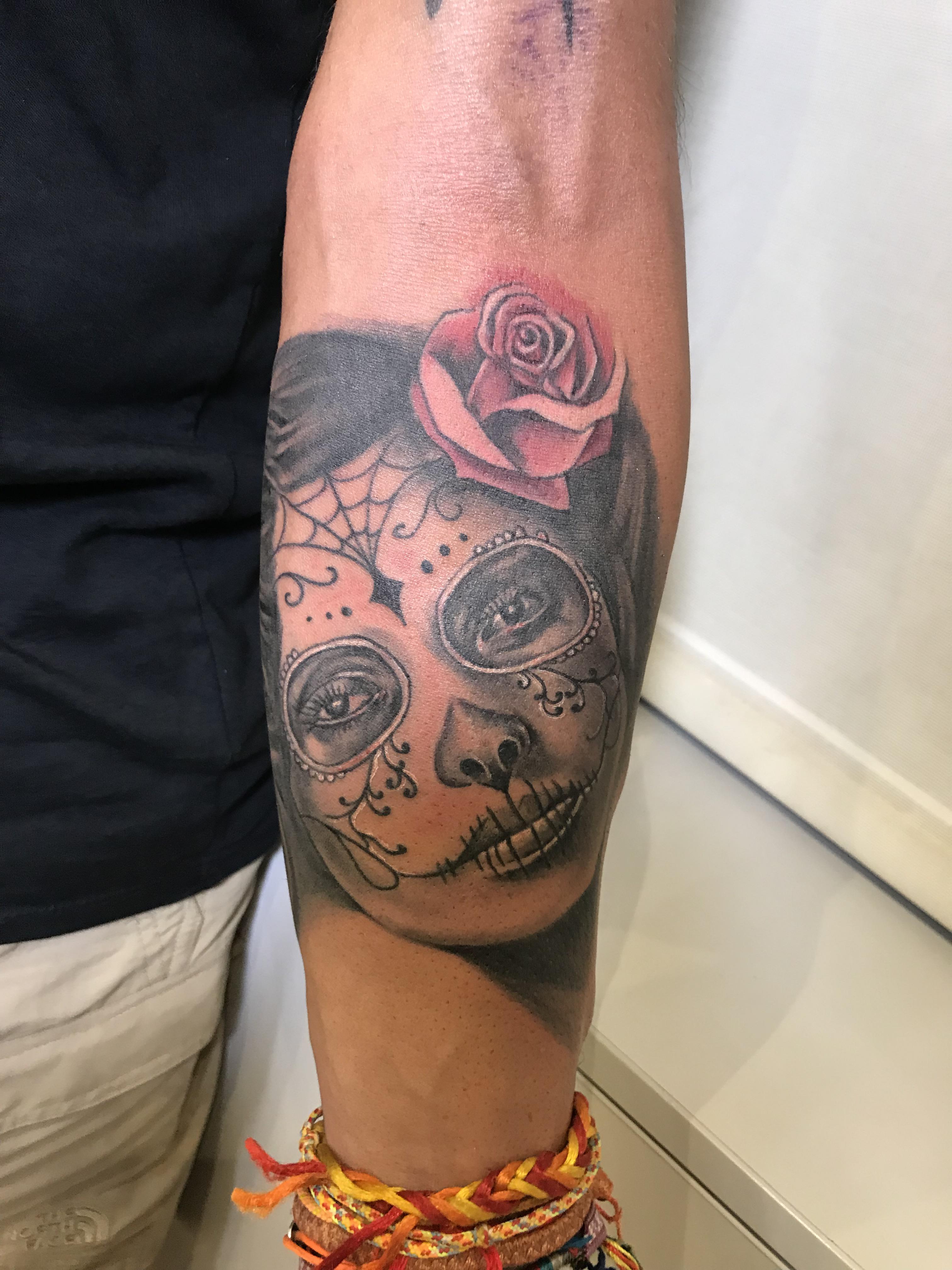 Santa Muerte Done On Forearm, By Hady Beydoun @Skindeep Beirut, Lebanon. – Tattoo Lover Family 4032_x_3024_jpg