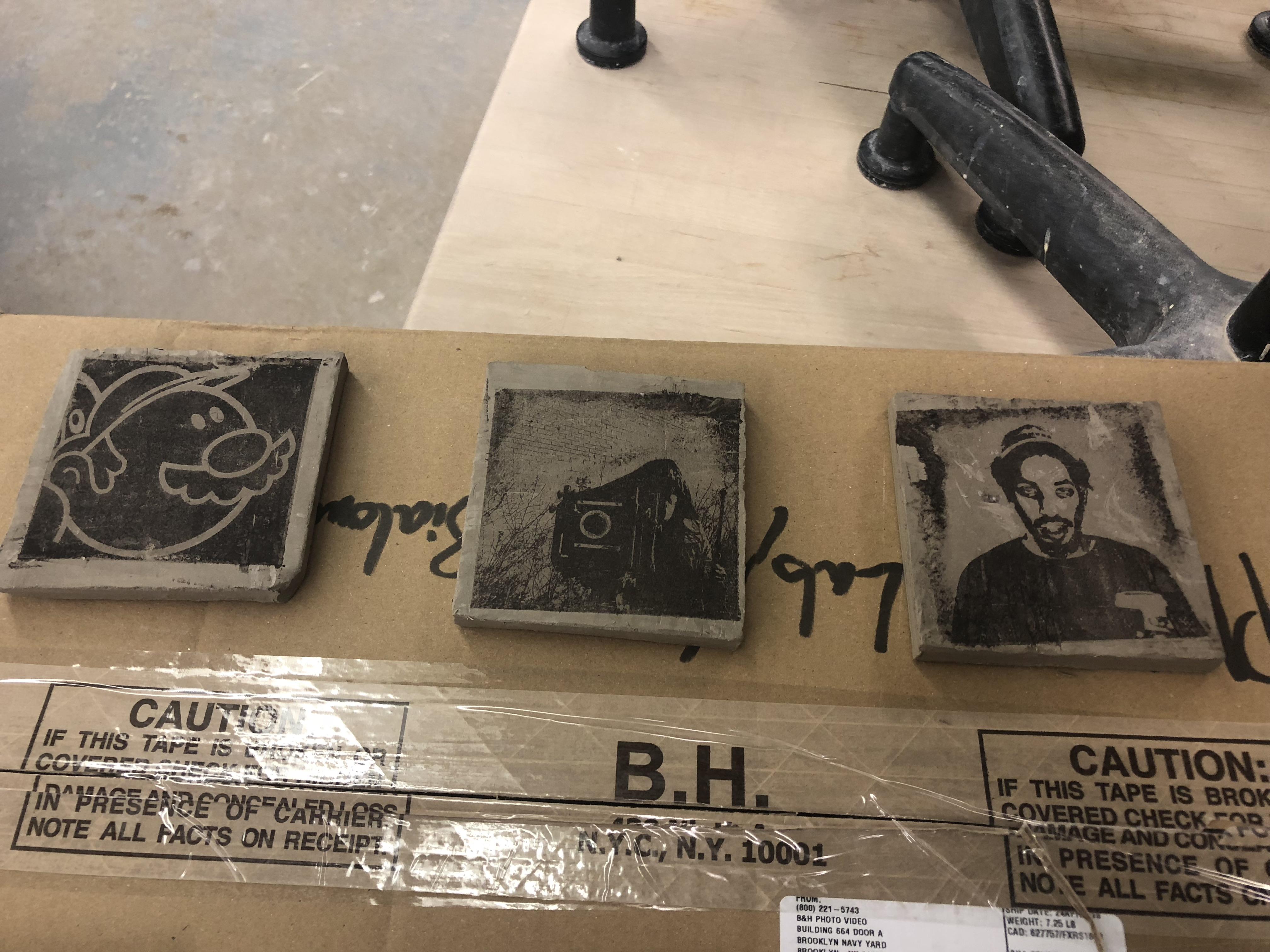 Lithography Photo Transfers Onto Clay Pottery