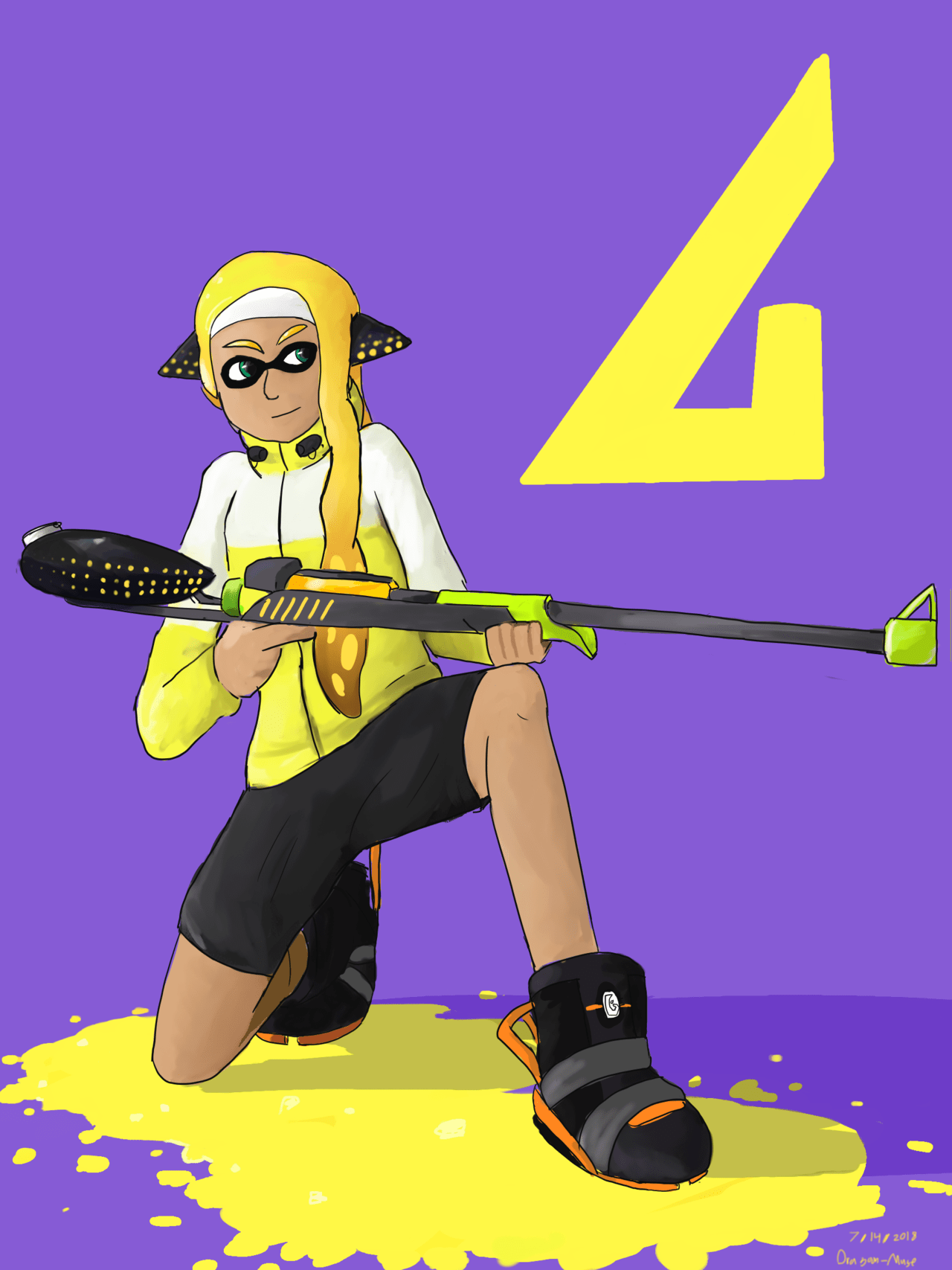 Agent 3+4 is actually such a rarepair but it's adorable! Agent 4 OC : splatoon