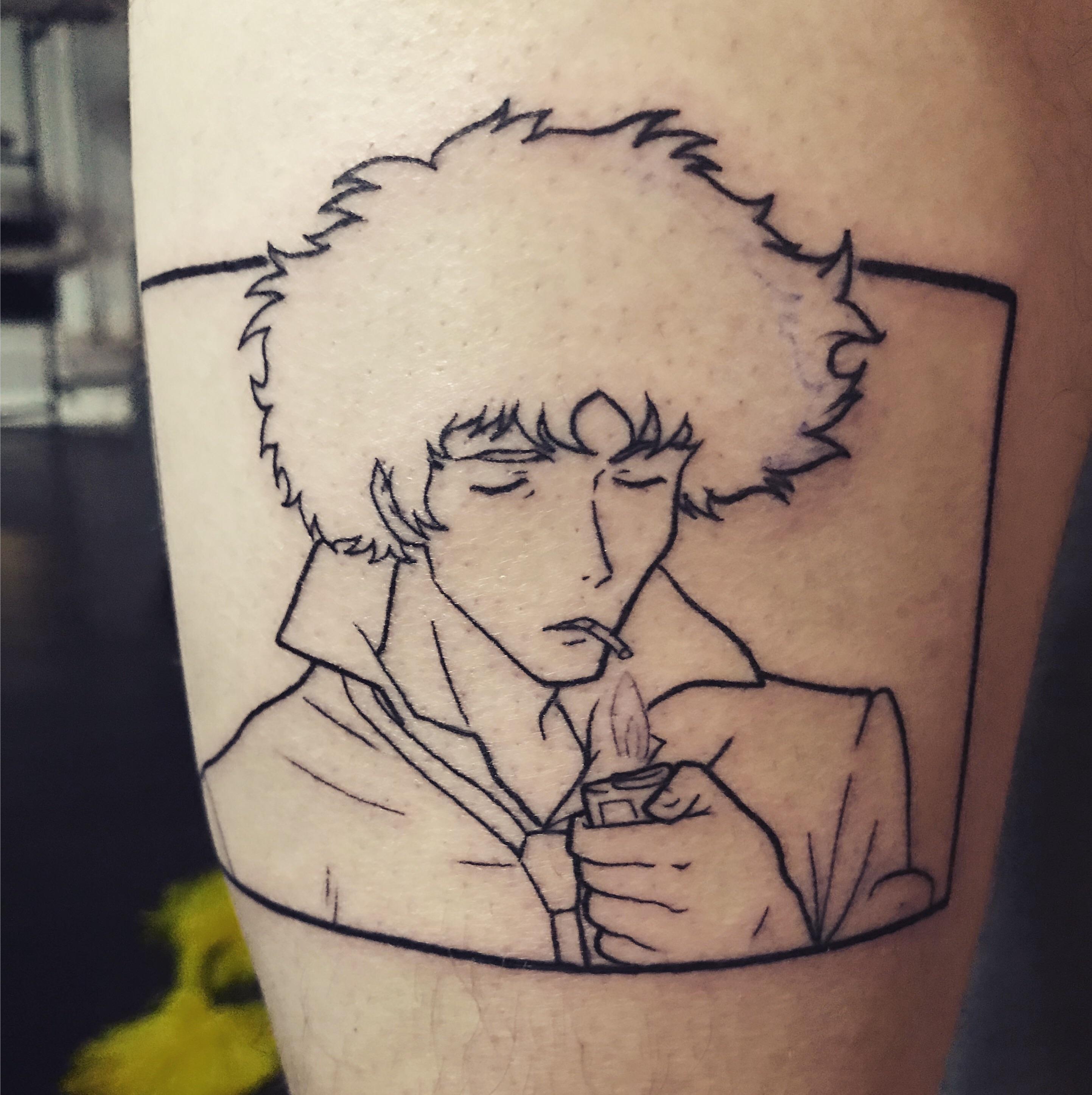 What to know before getting your first tattoo. WIP Spike tattoo, going back for color in a week : nerdtattoos