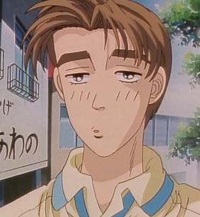 As the two race, takumi lets ryousuke take the lead in . Takumi Looks The Best In First Stage Initiald