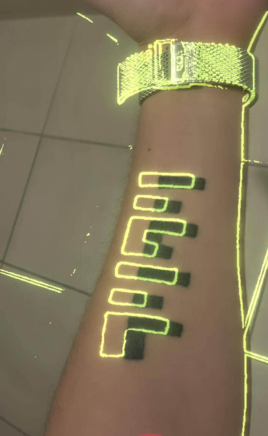 Put The Neon Filter On My Tattoo Lol Dope : R/Flcl 1488_x_914_jpg