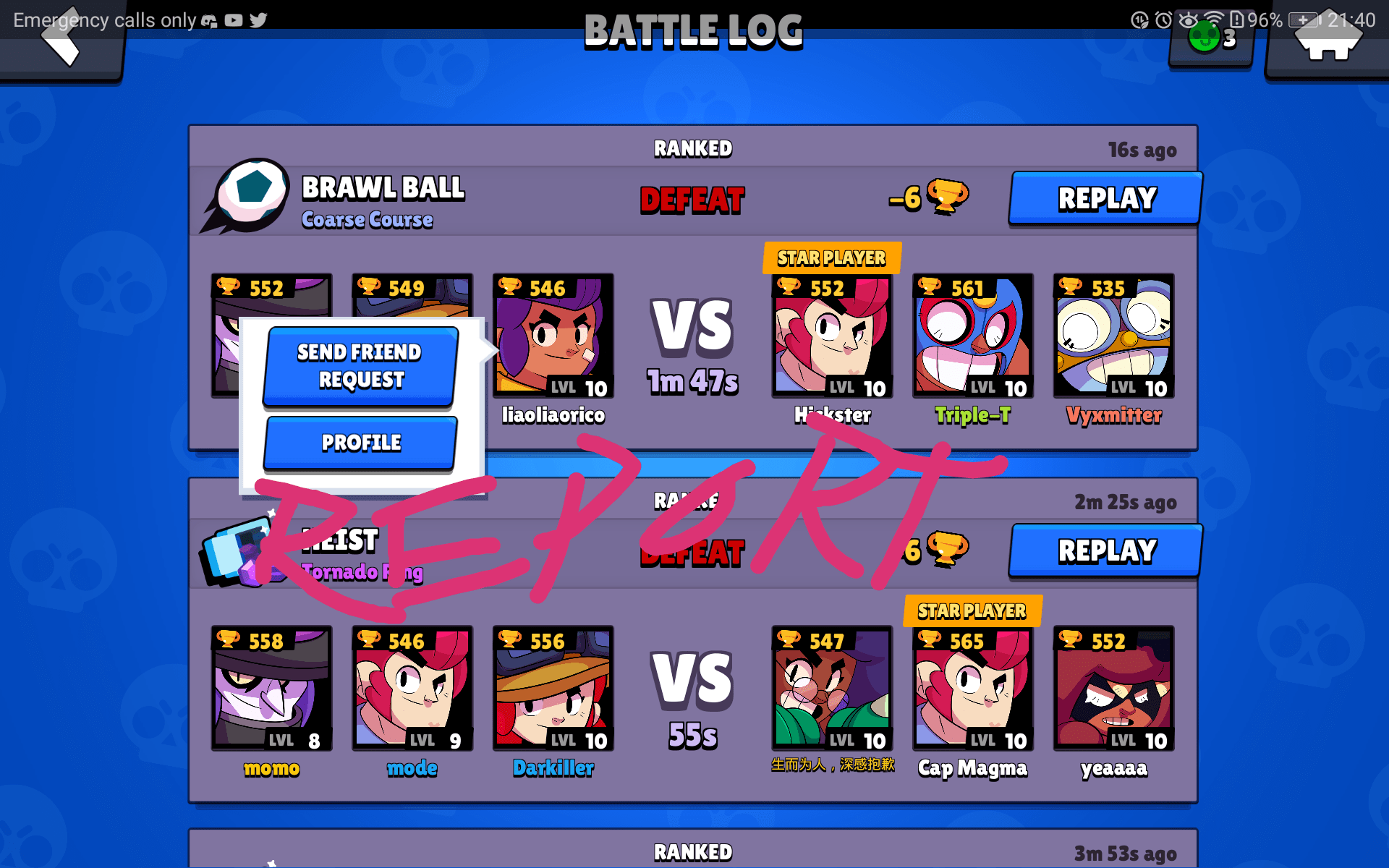 How To Report Someone On Brawl Stars