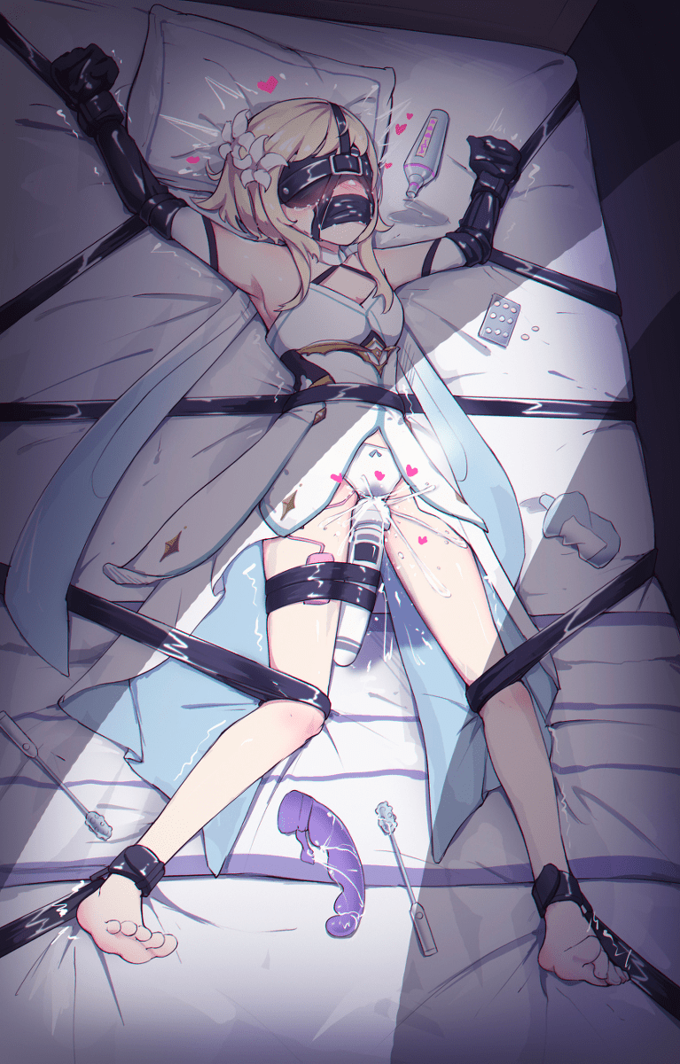 Tied and overstimulated hentai anime