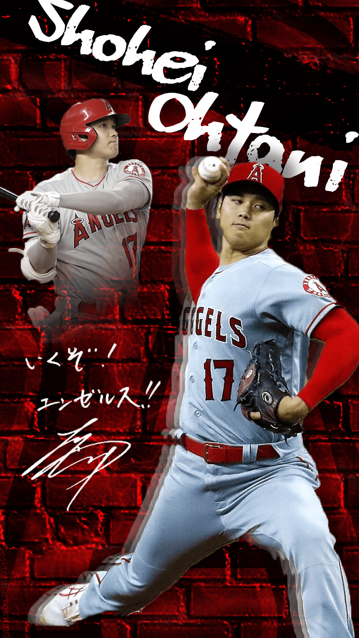 Whether it's to pass that big test, qualify for that big prom. Heres A Shohei Ohtani Phone Wallpaper I Made For My Friend Who Should I Do Next R Angelsbaseball