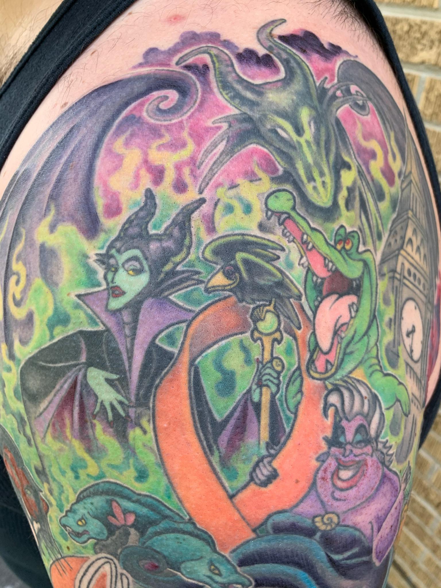 Disney Villain Memorial For My Mom Done By Shannon Formerly At Atmosphere Tattoo In Franklin Park,Il : R/Tattoos 2048_x_1536_jpg