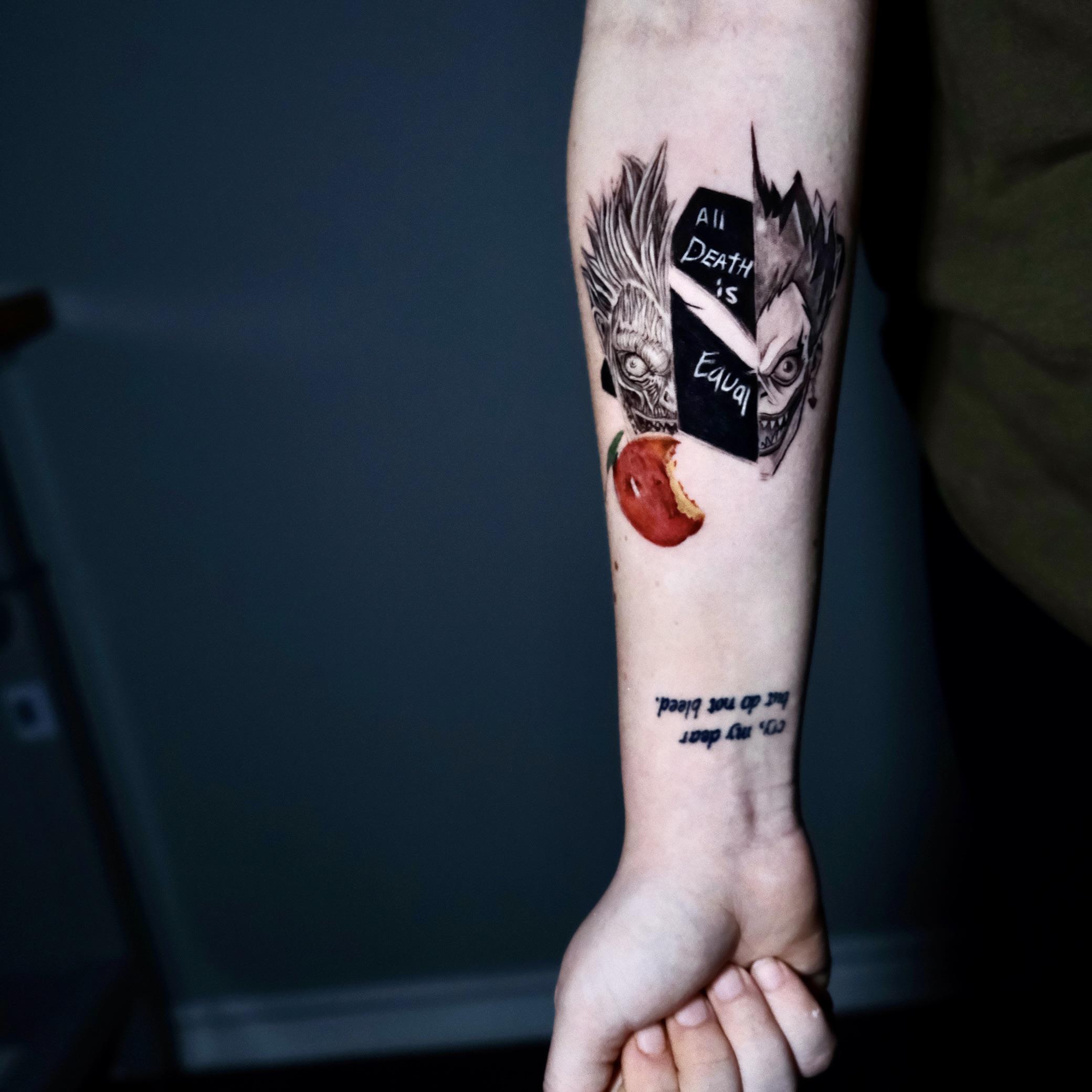 Death Note Tattoo, By Artbyal777 At Dark Age Tattoo Studio, Denton, Tx : R/ Tattoo 2080_x_2080_jpg