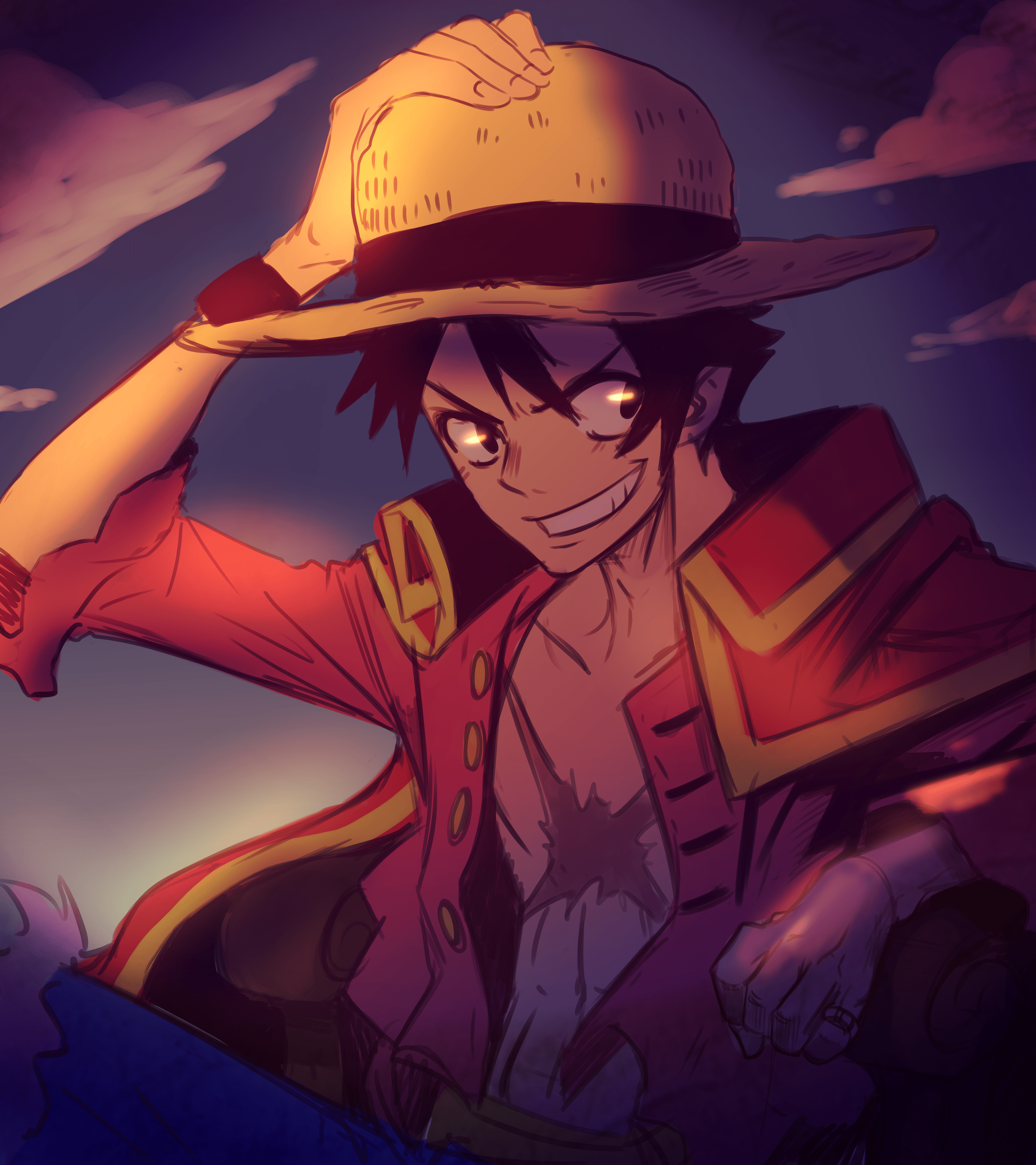 Sanji unleashes his soba kick! king : OnePiece