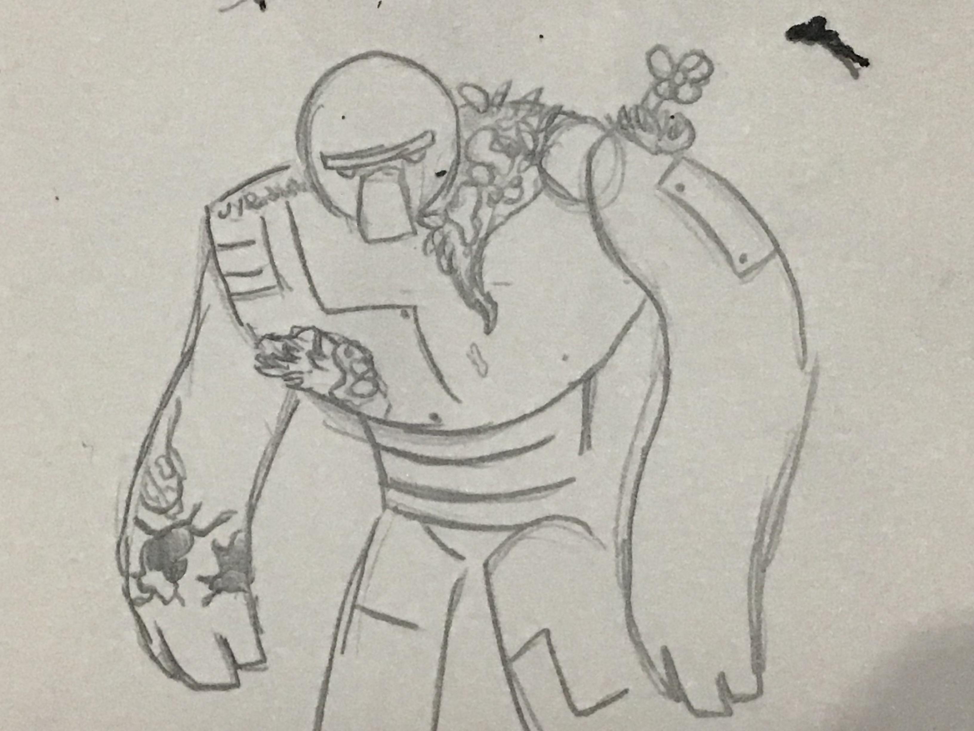 Drew An Iron Golem R Minecraft