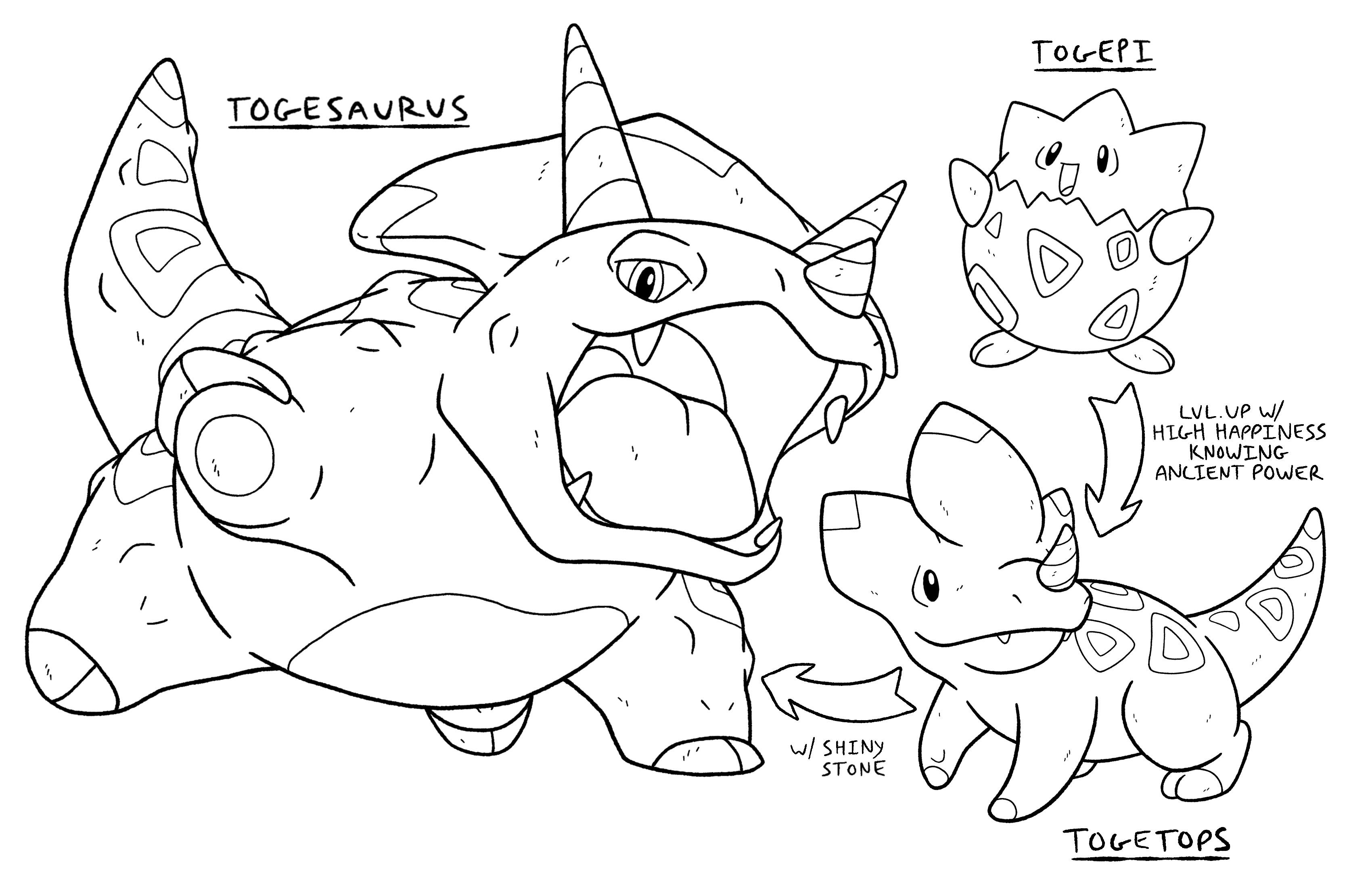 Your kids can use the free pokemon printables as indivual activity sheets that they can color with crayon, colored pencils, markers, or paint or they can create an amazing pokemon coloring book. Togepi Ain T No Togebitch Fairy Rock Type R Fakemon