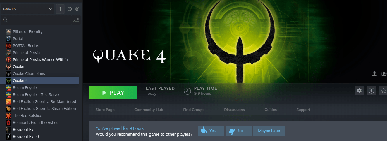 Just Finished Quake 4 For The First Time And Thought It Was A Pretty Fun Game From Start To Finish Great Variety In Enemies And All The Weapons Were Really Fun To