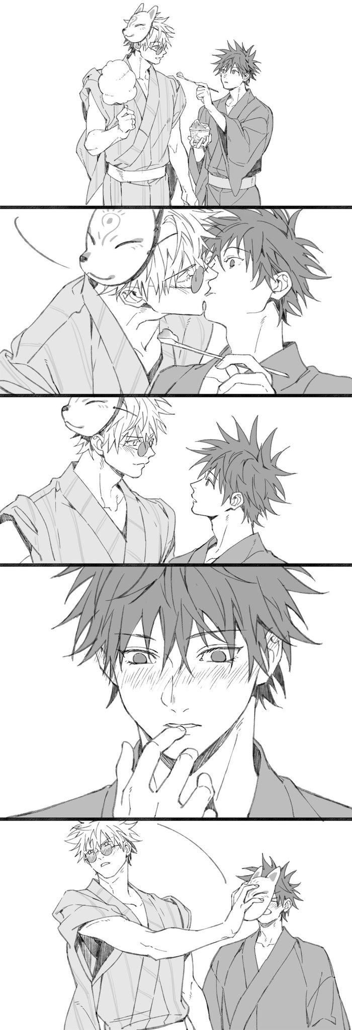 Jujutsu Kaisen] Gojo x Megumi Festival Kiss : ryaoi