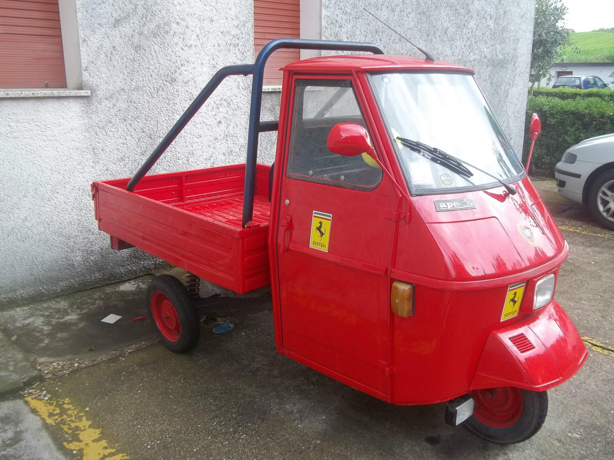 The First Vehicle I Ever Had A Piaggio Ape 50 2 6hp 50cc 1 Cylinder You Can Drive This Thing At Just 14 Years Old Here In Italy R Roastmycar