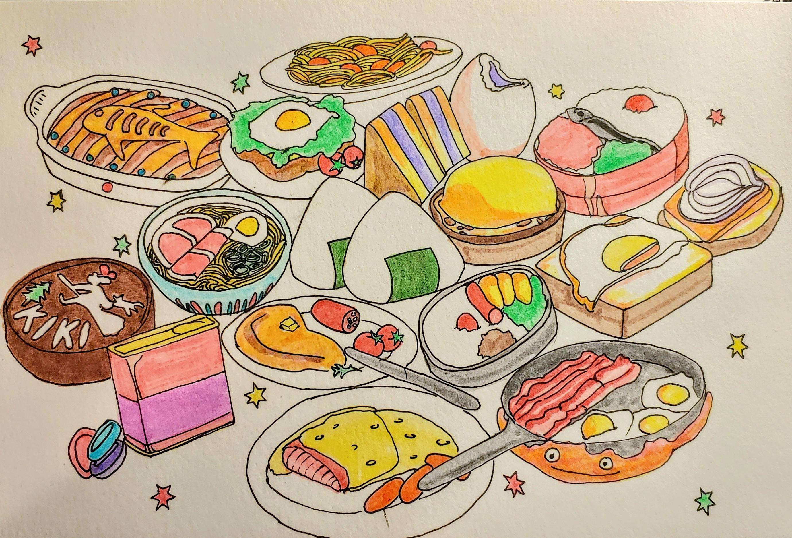 Decided To Draw Some Of My Favorite Studio Ghibli Food Ghibli