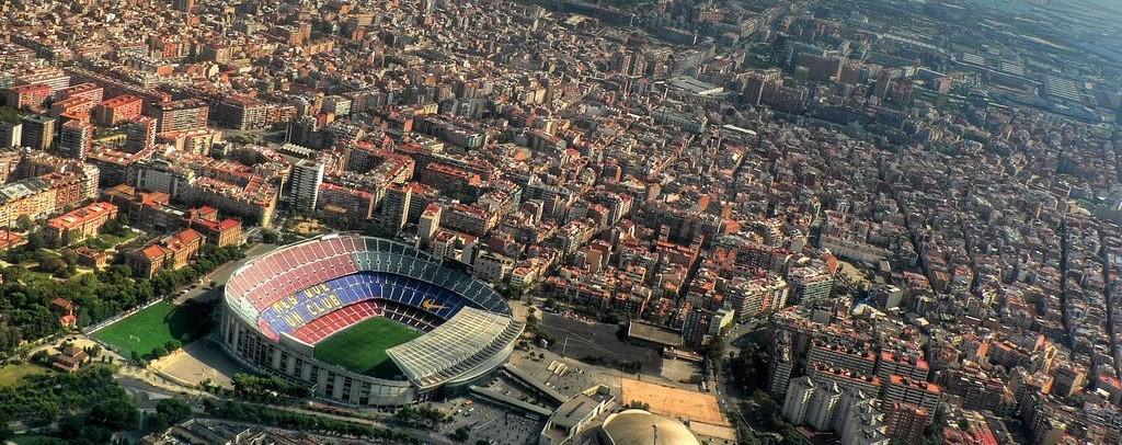 We are spain's number one: Fc Barcelona S Camp Nou From A Helicopter Almost 100k Seats R Sports