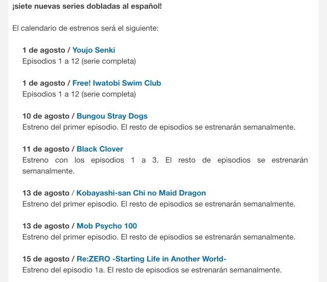 Need to know which anime on netflix are dubbed in english? News Crunchyroll Will Dub These Series To Spanish R Anime