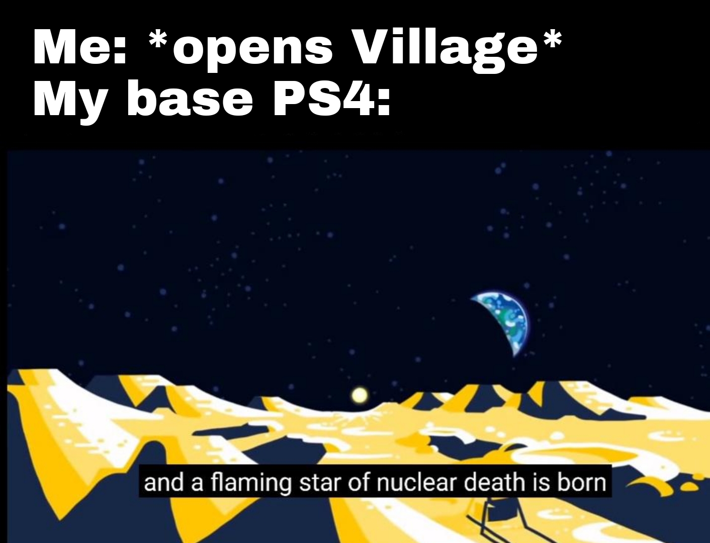 It's a matter of perspective. Poor Thing Sounds Like A Jet Engine Residentevil