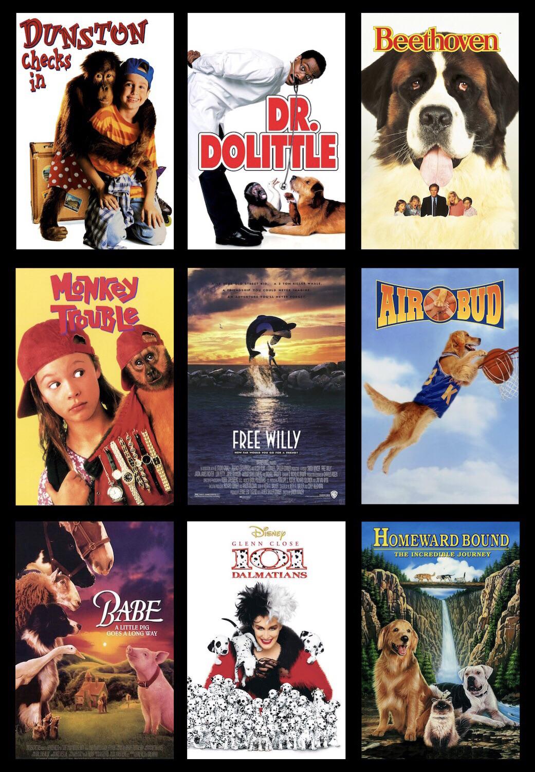 Some Of The Best Live Action Animal Movies From The 90s This Genre Has All But Died Out Nowadays Which Is A Shame R 90s