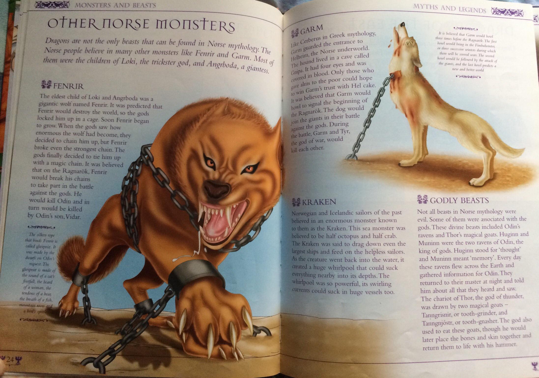 Some Pages On Norse Mythical Creatures From Monsters Beasts Dragons R Norsemythology
