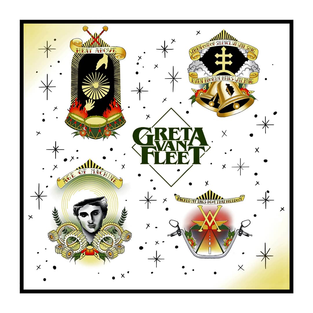 Neo Traditional Tattoo Designs Battle At The Garden's Gate Style : R/Gretavanfleet 1080_x_1080_jpg