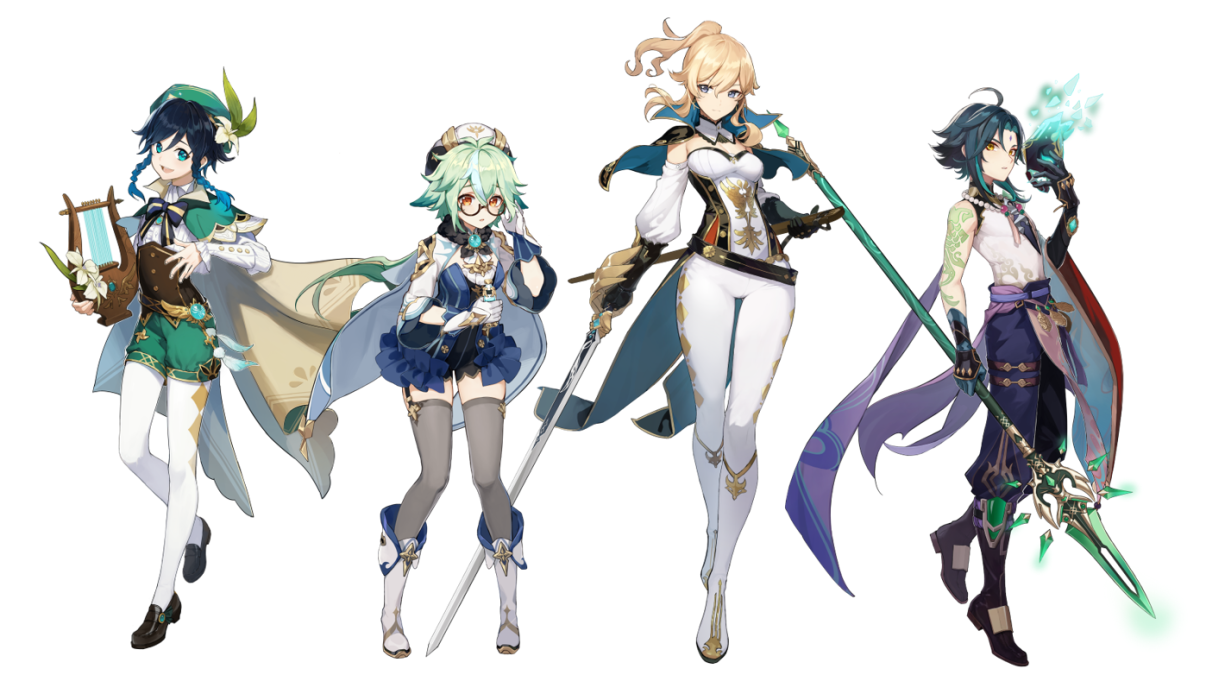 Genshin Impact Characters Design Study R Genshin Impact